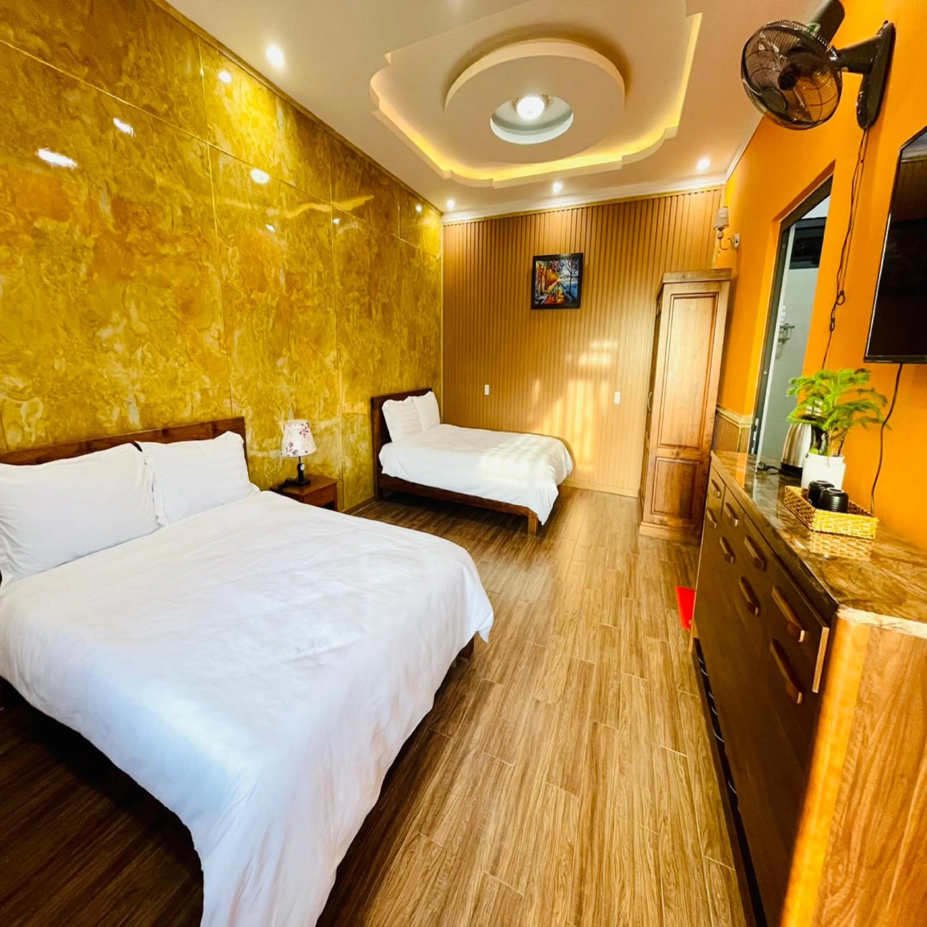 Bed in Pine Forest House Dalat