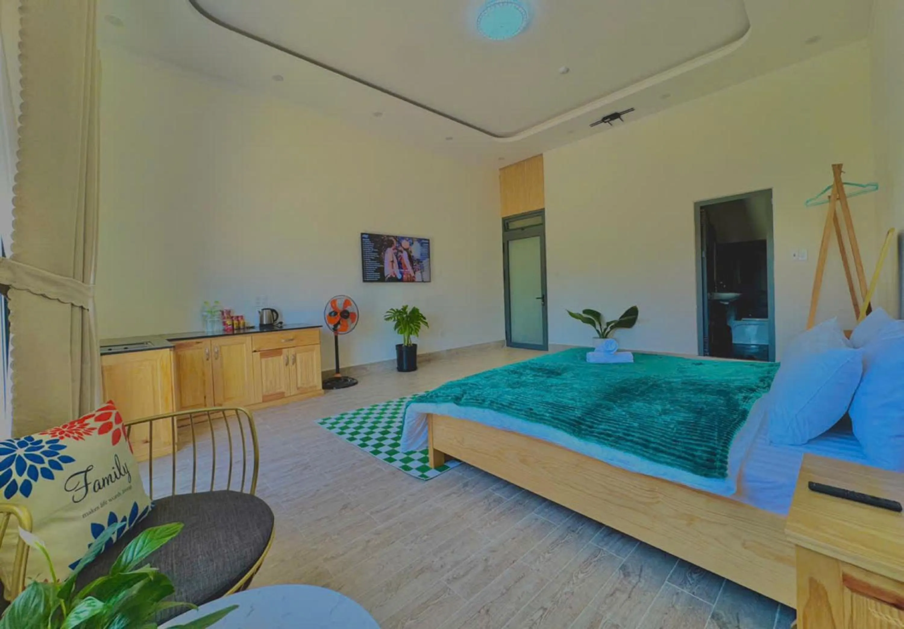 Photo of the whole room, Bed in Pine Forest House Dalat