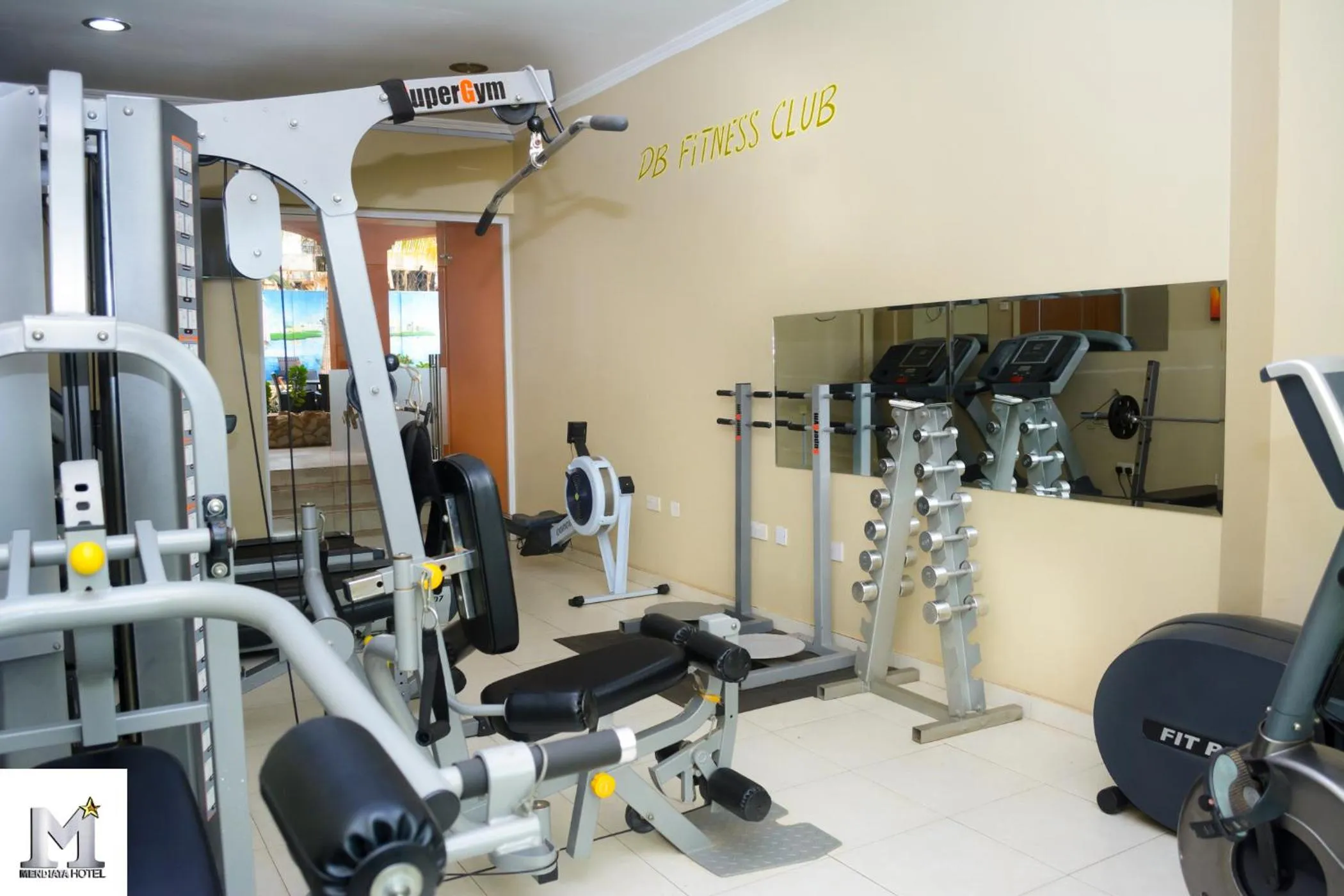 Fitness centre/facilities in Mendiata Hotel
