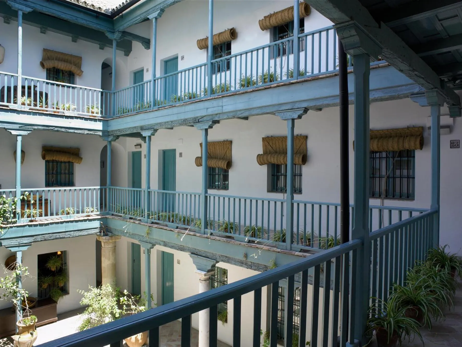 Inner courtyard view in Hospes Las Casas del Rey de Baeza, a Member of Design Hotels