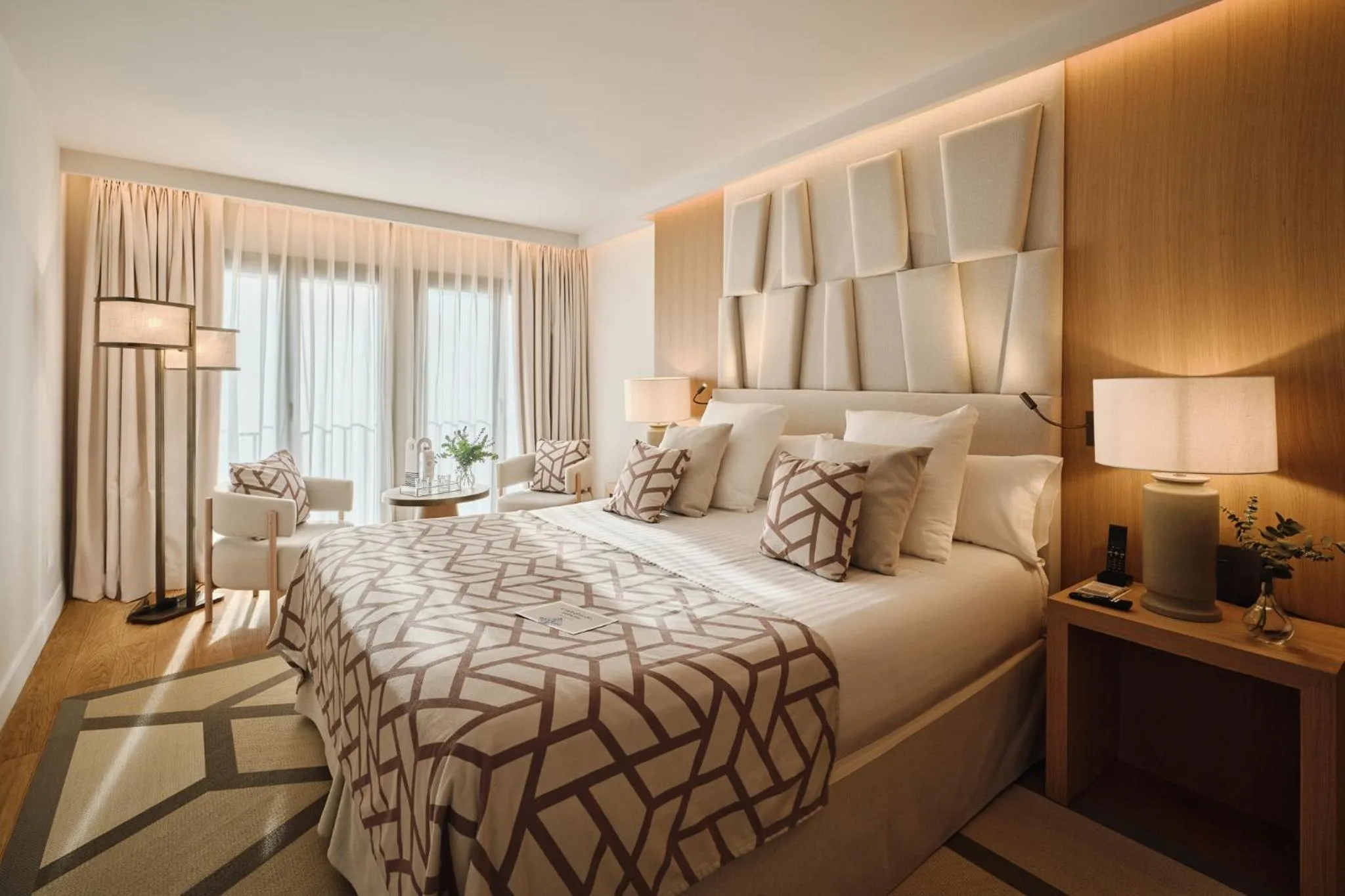 Bed in Hospes Palau de La Mar, Valencia, a Member of Design Hotels