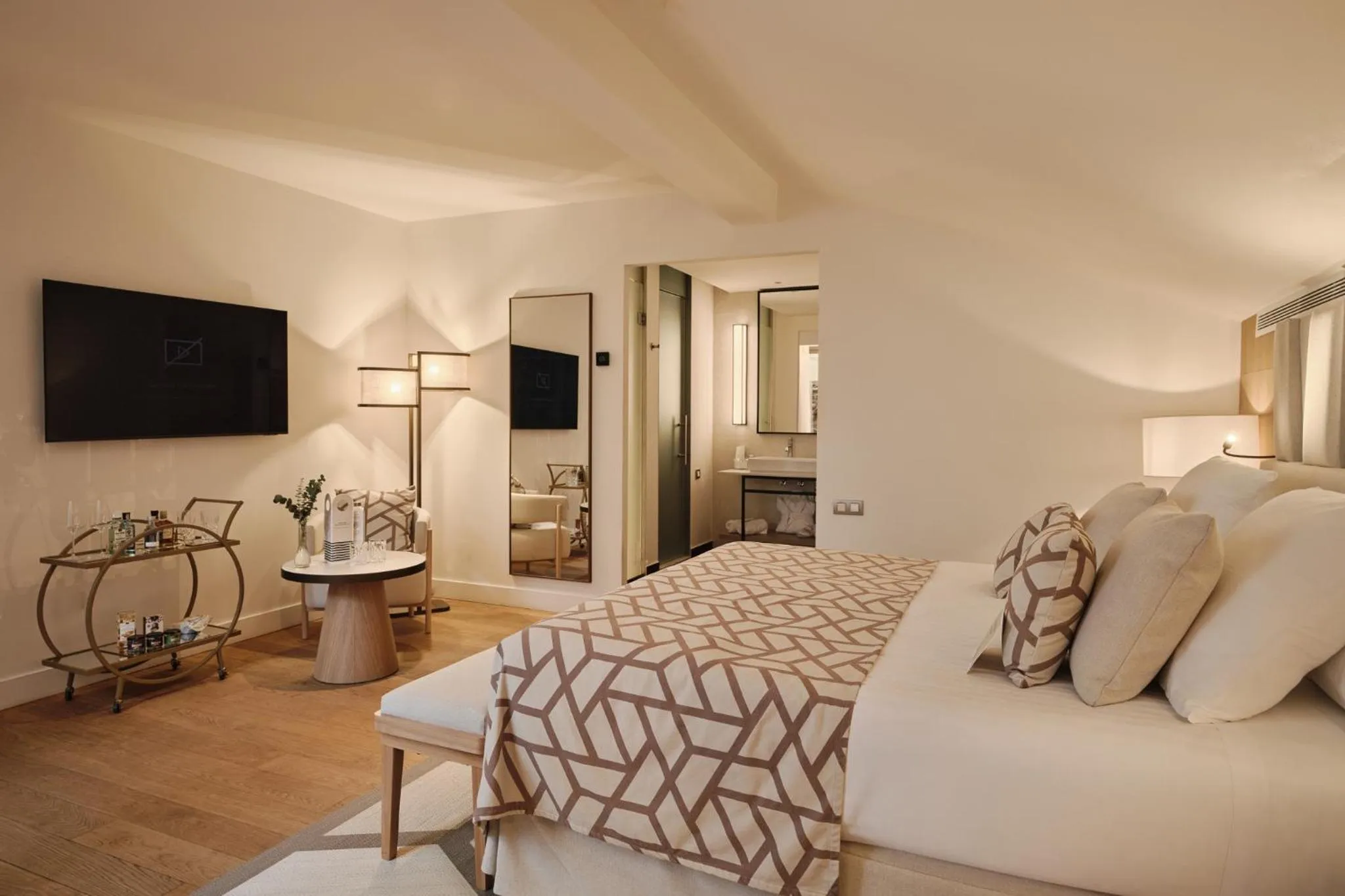 Bed in Hospes Palau de La Mar, Valencia, a Member of Design Hotels