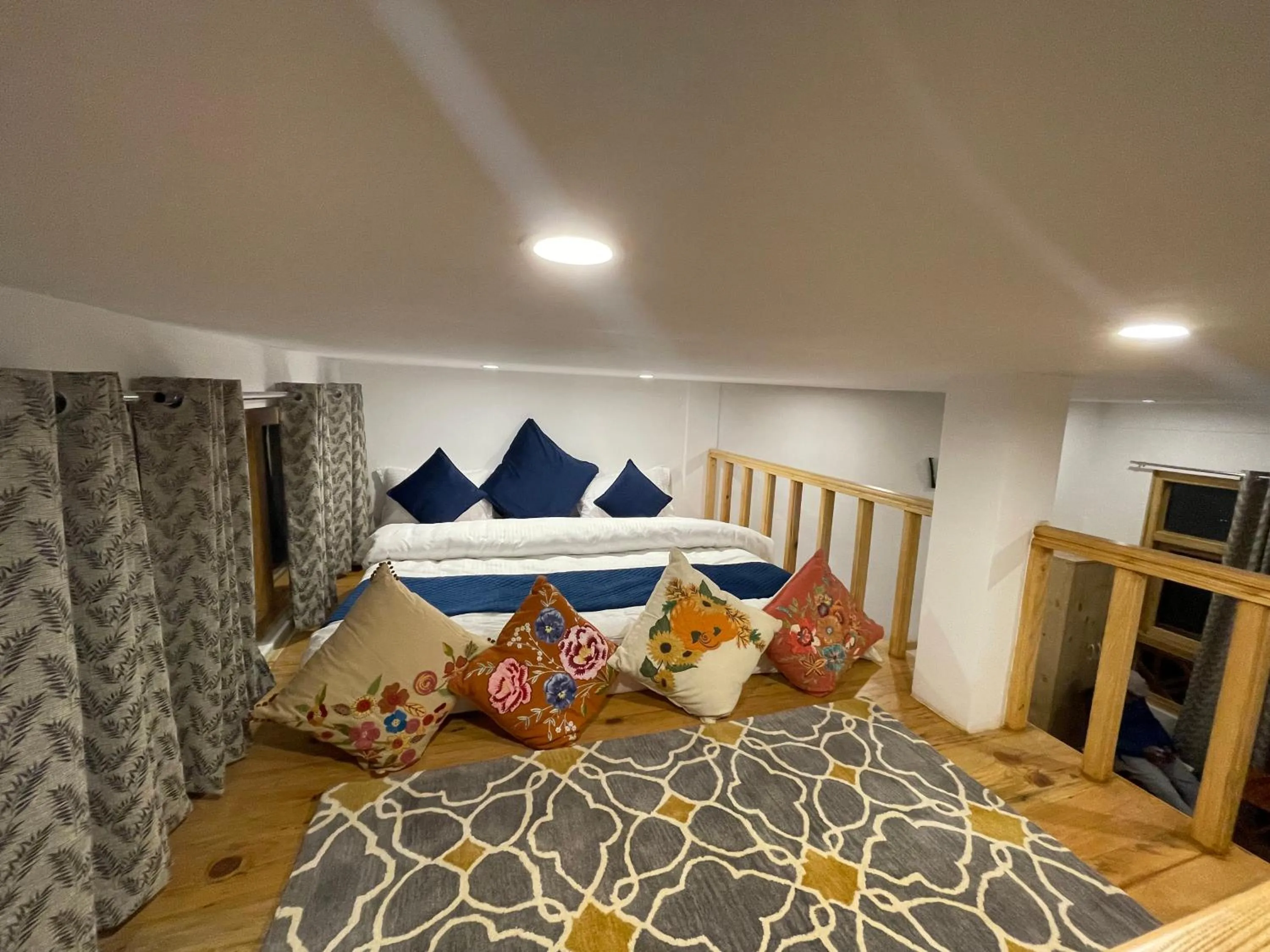 Seating area, Bed in Bagar Trails