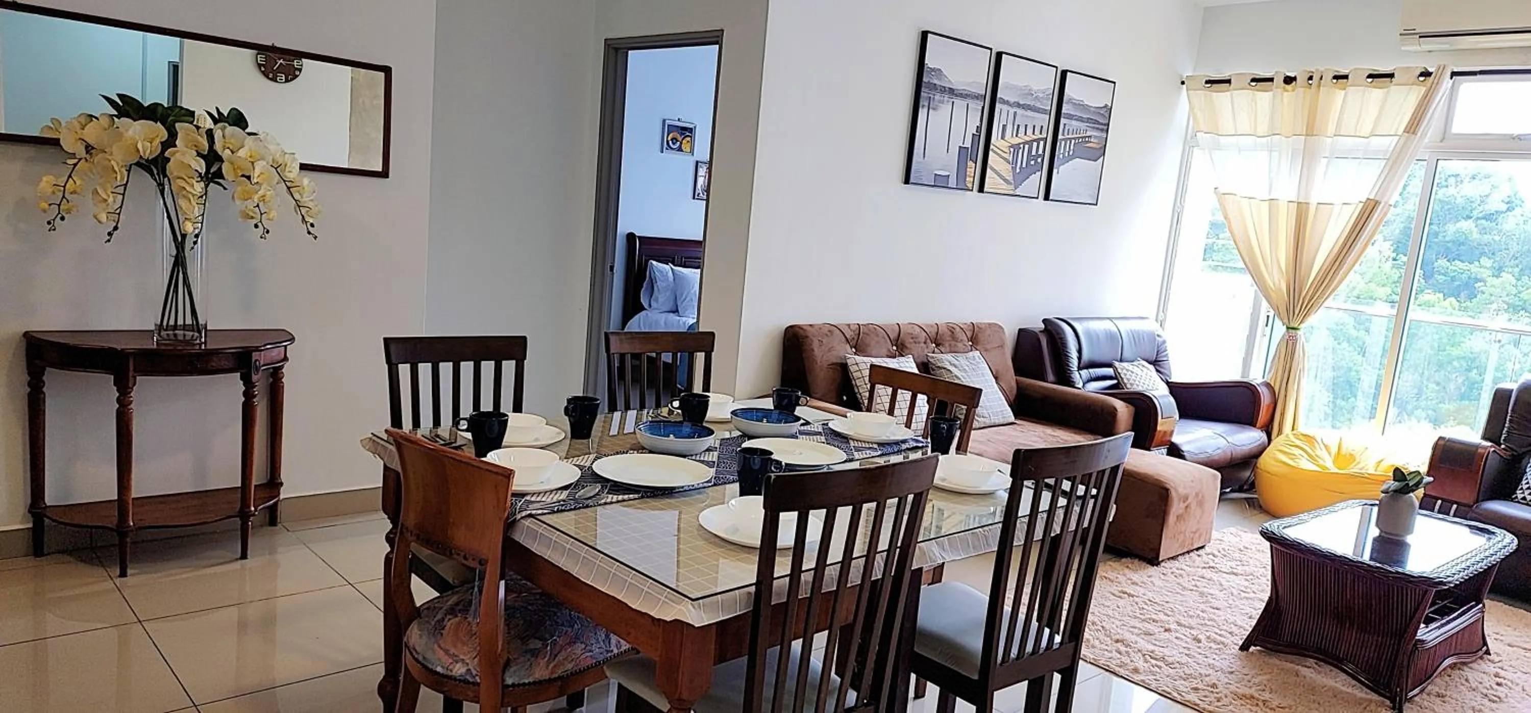 Living room in Putrajaya Dwiputra Residences, Fully Air-Con 3BR Homstay