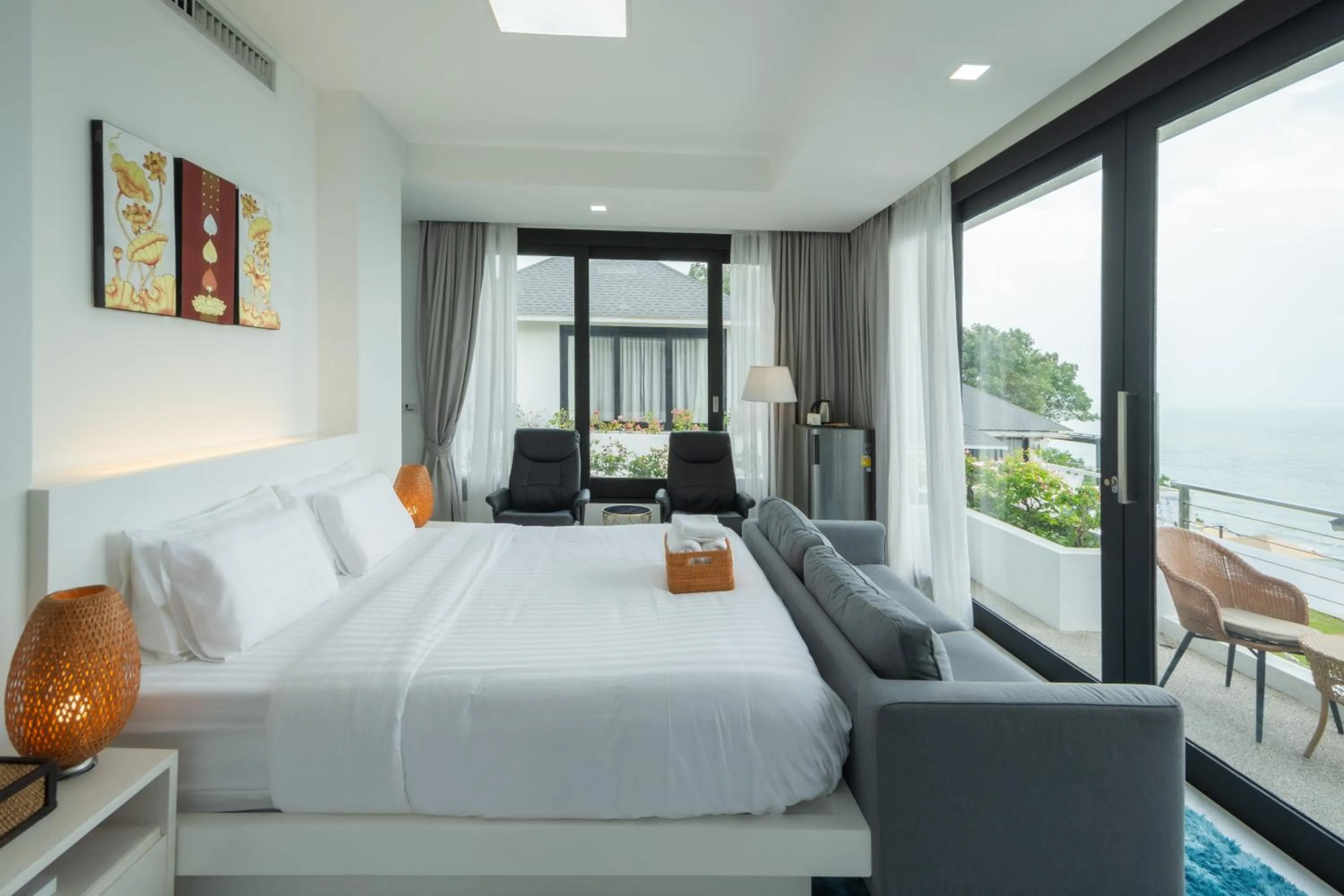 Bed in Bluemango Pool Villa & Resort Koh Samui