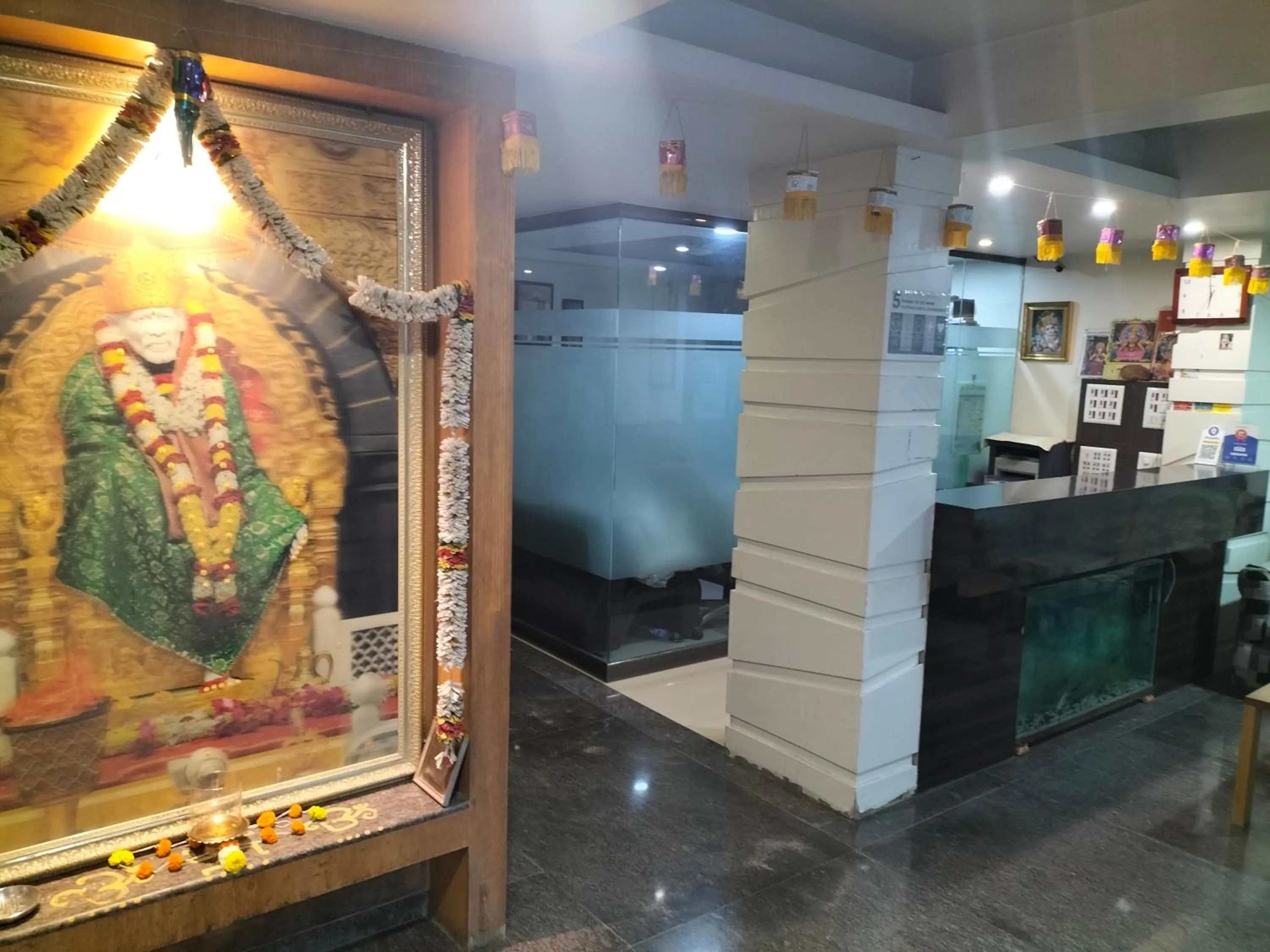 Lobby or reception in HOTEL SAI SURYA