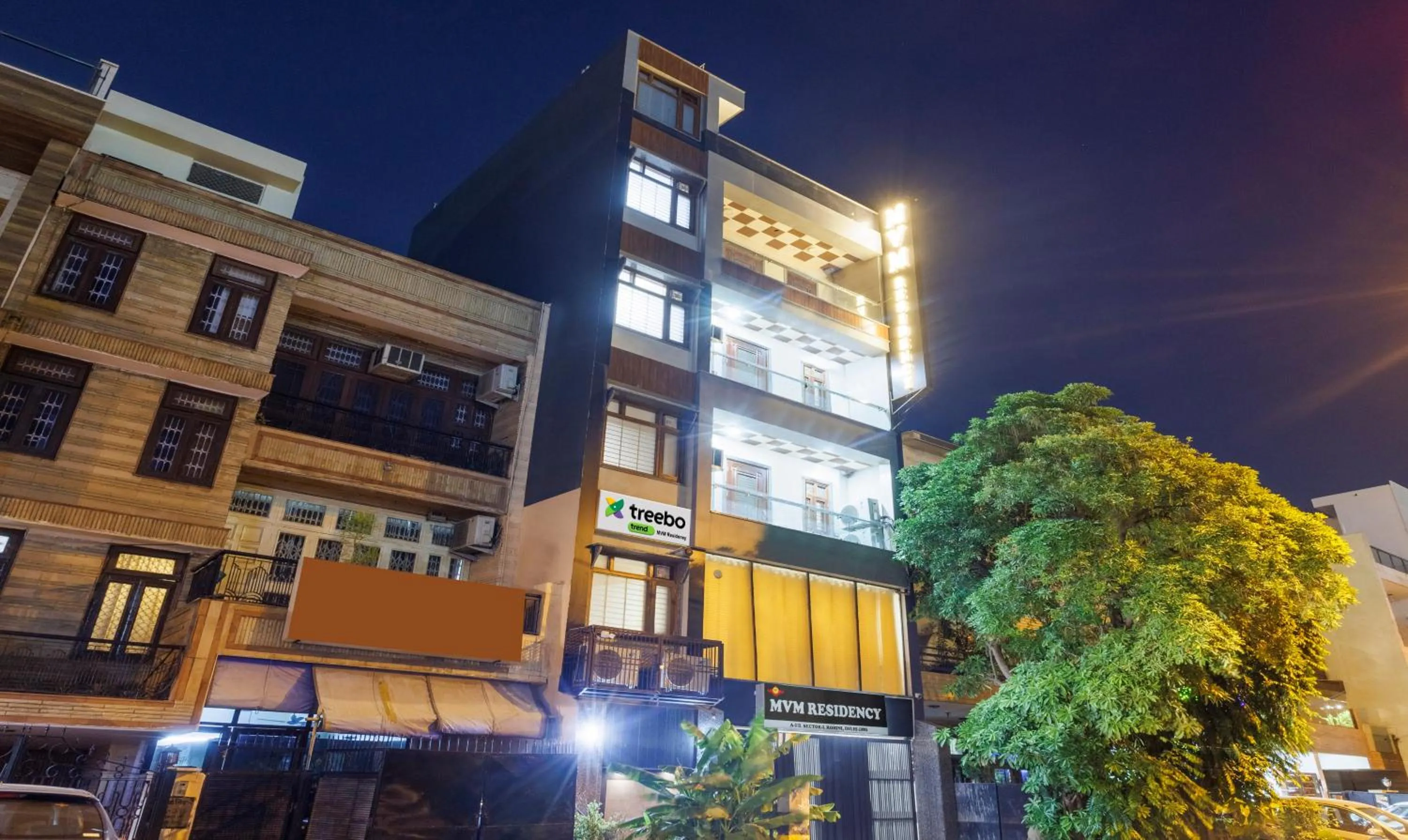 Property building in Treebo MVM Residency