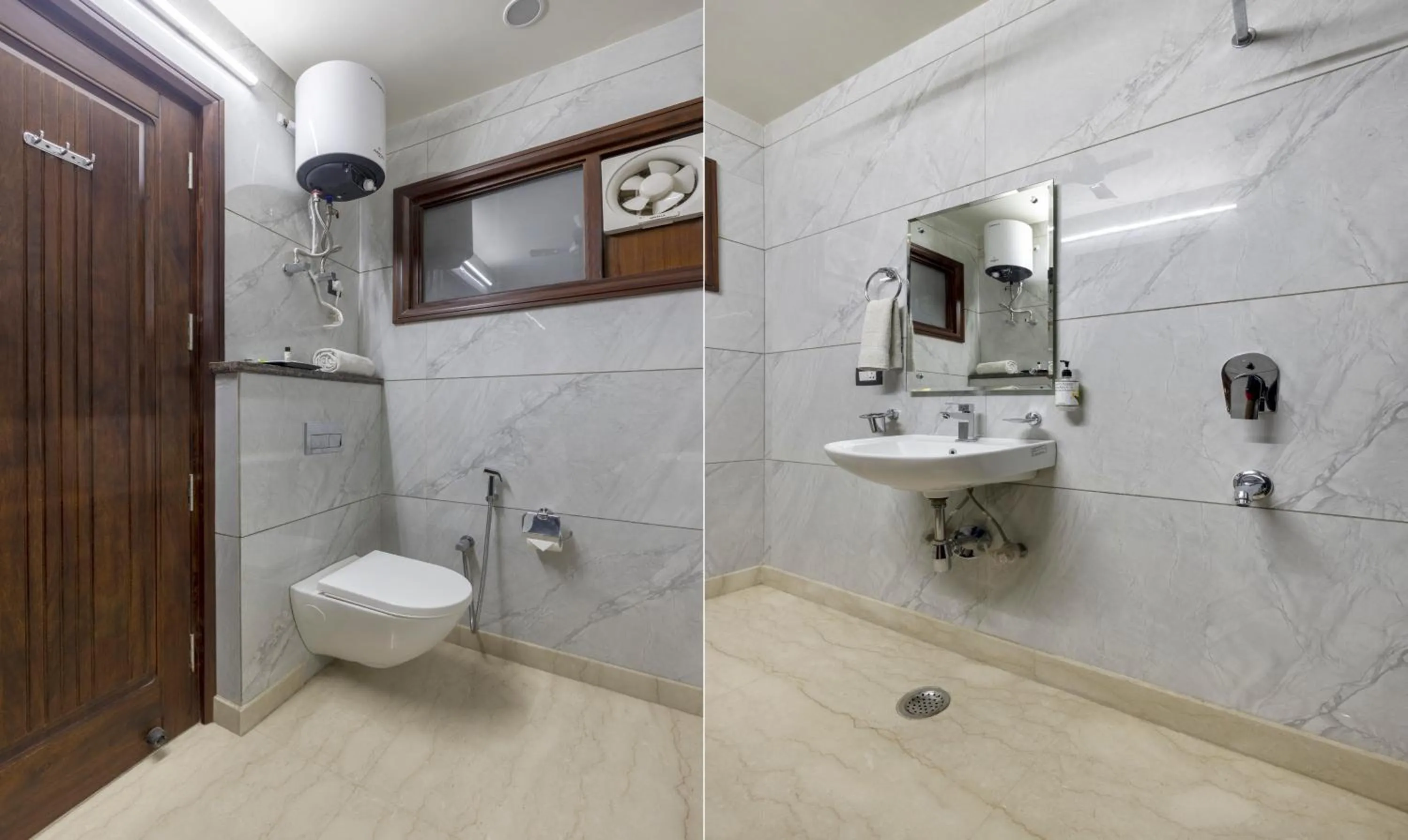 Bathroom in Treebo MVM Residency