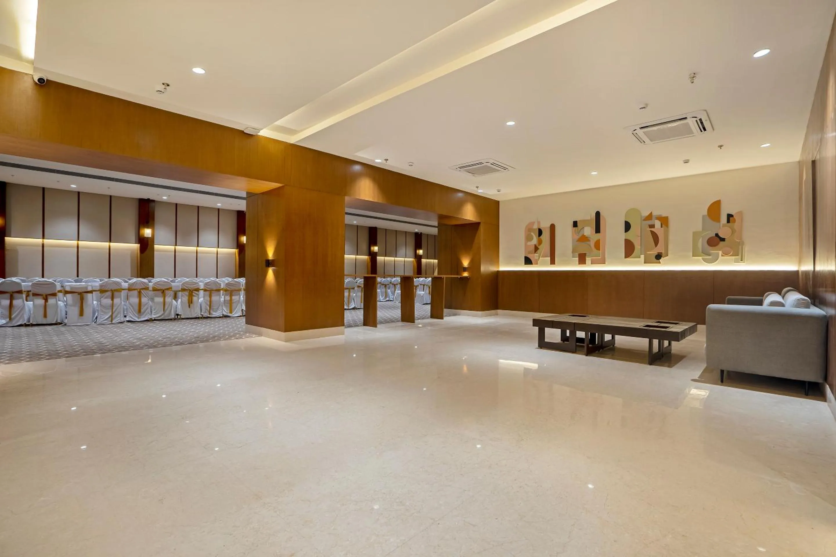 Seating area in Sunday Hotel by CheckIn Vadodara