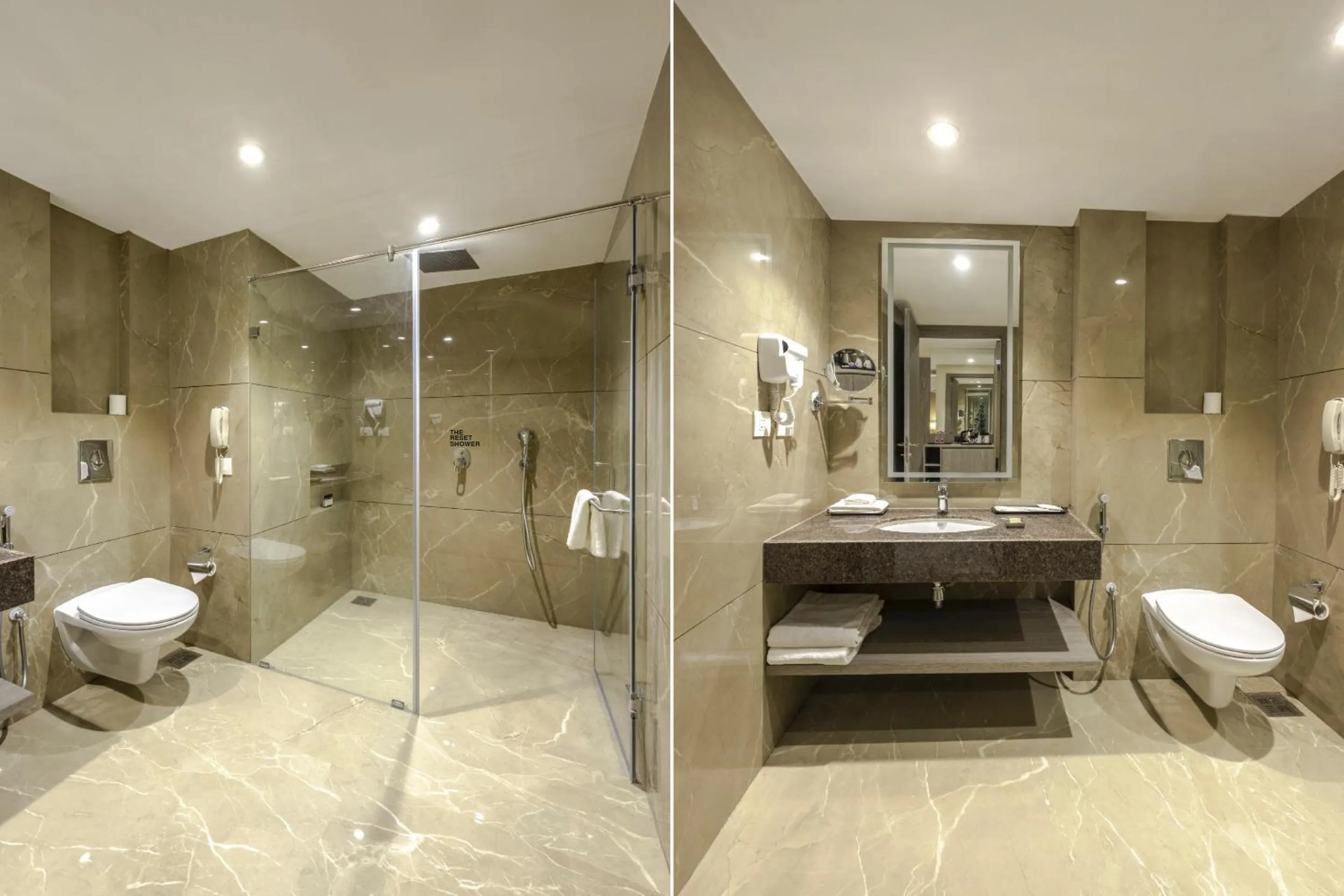 Bathroom in Sunday Hotel by CheckIn Vadodara