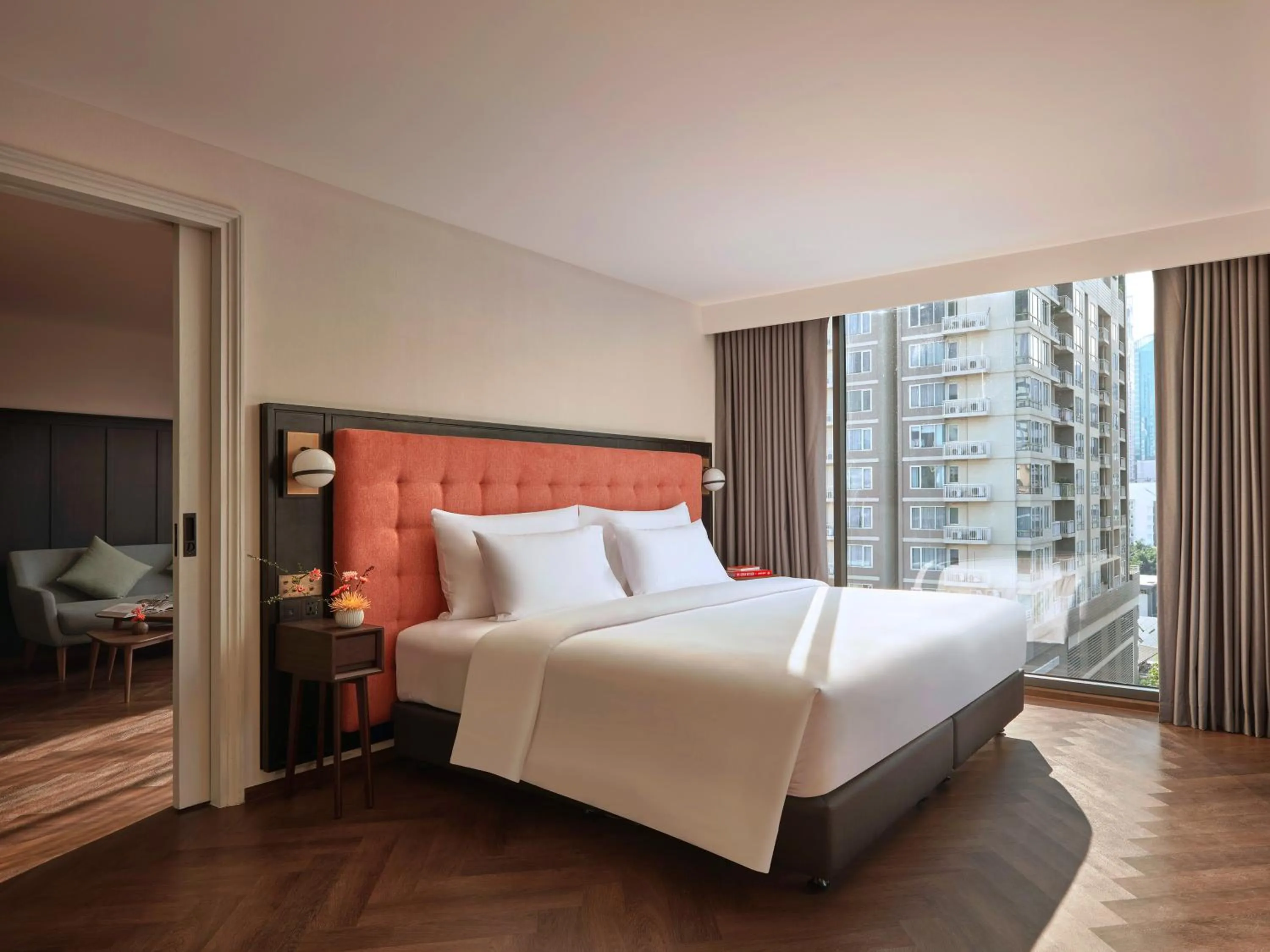 Bed in Public House Bangkok, a Member of Design Hotels