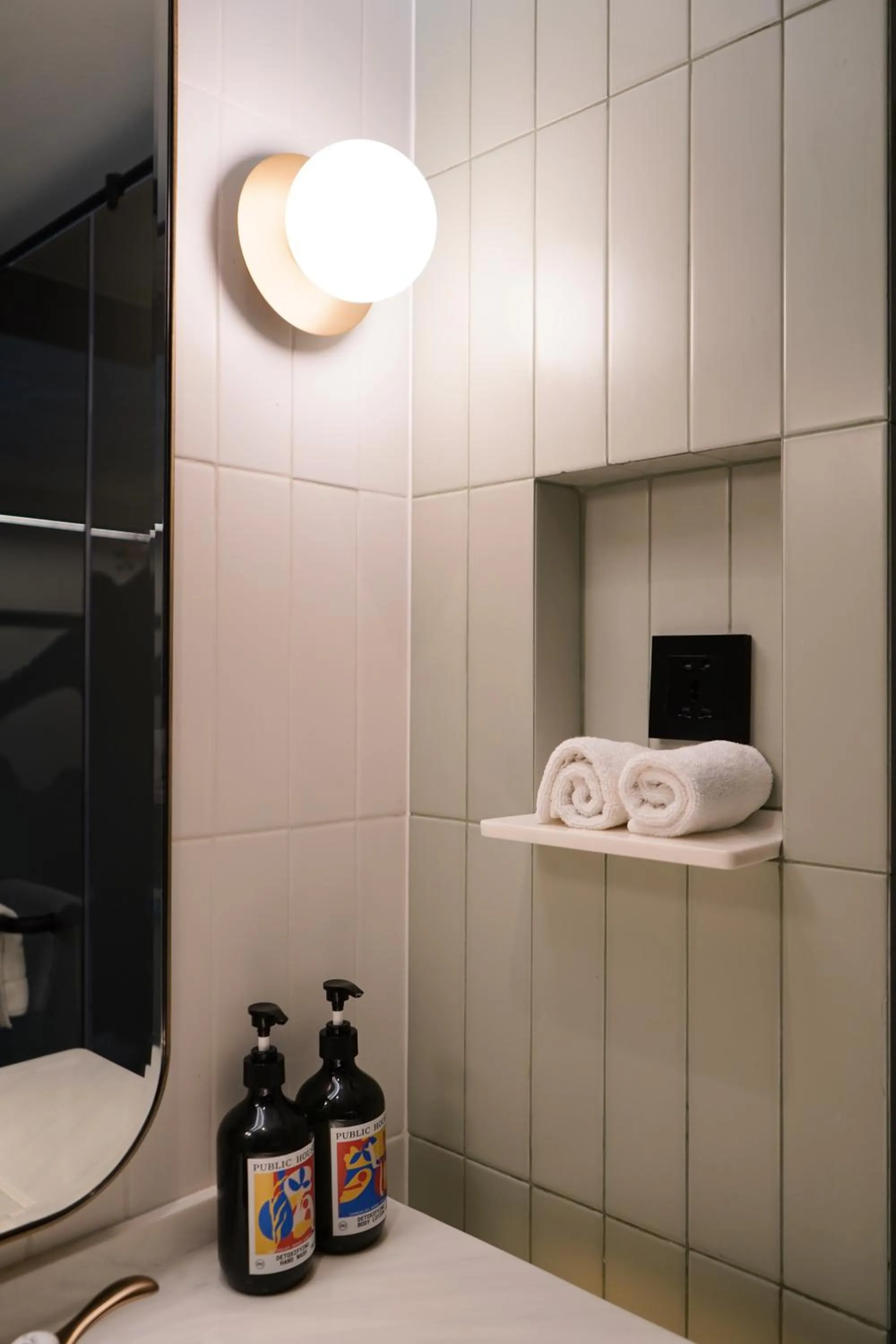 Bathroom in Public House Bangkok, a Member of Design Hotels