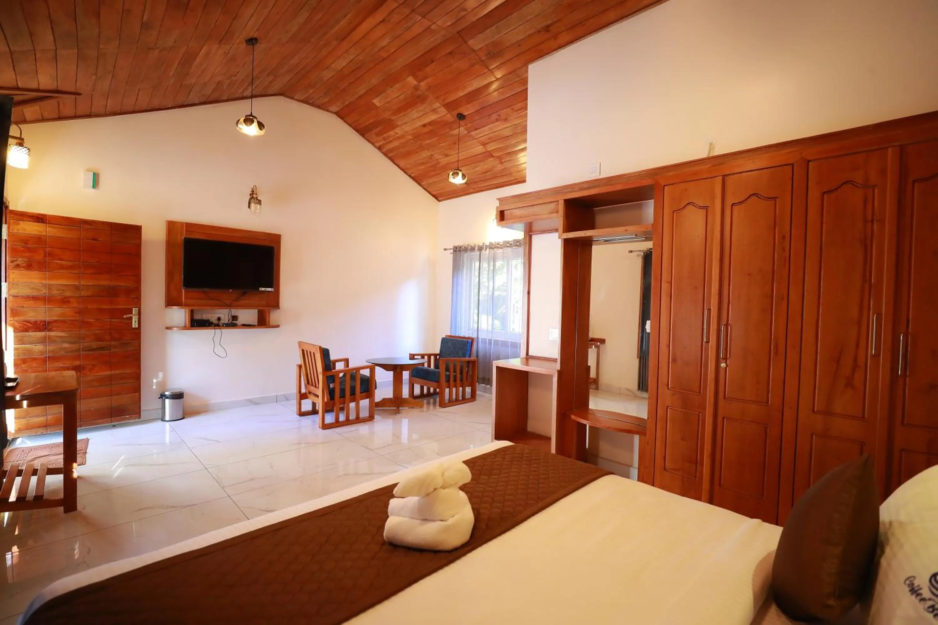 Bedroom, Bed in Coorg Coffee Bean Resort Madikeri