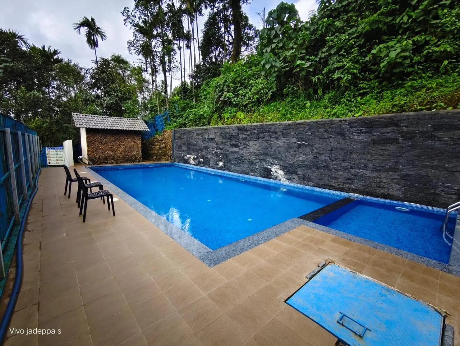 Pool view in Coorg Coffee Bean Resort Madikeri