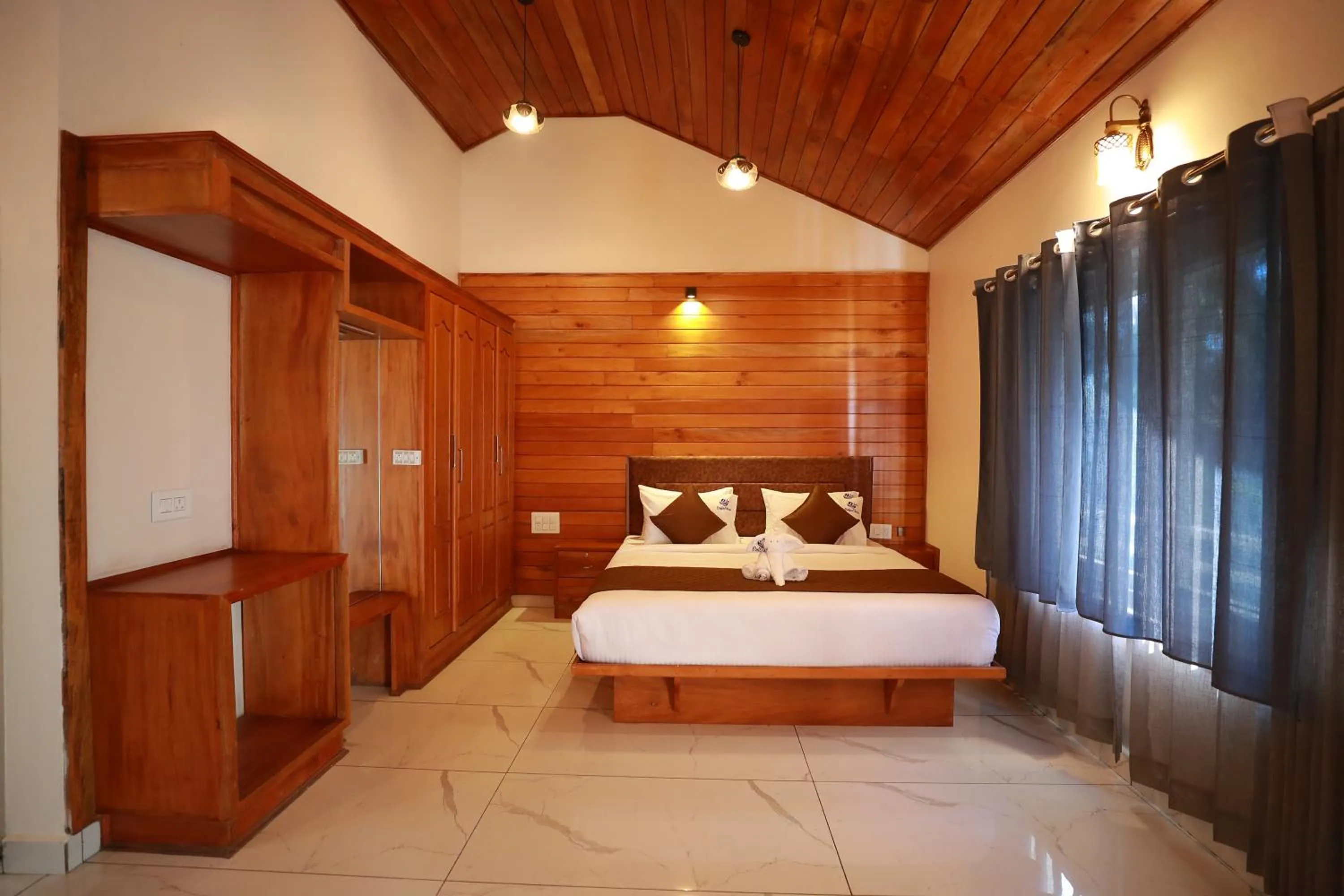 Bed in Coorg Coffee Bean Resort Madikeri