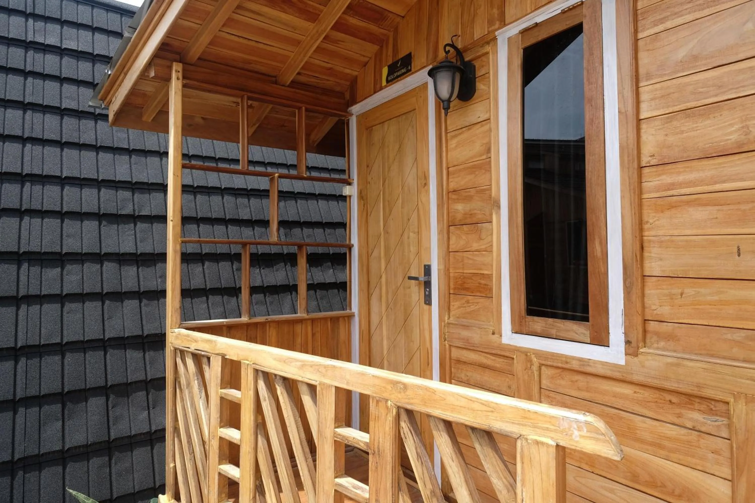 Balcony/Terrace in Urbanview Villa Kolopaking Kebumen by RedDoorz