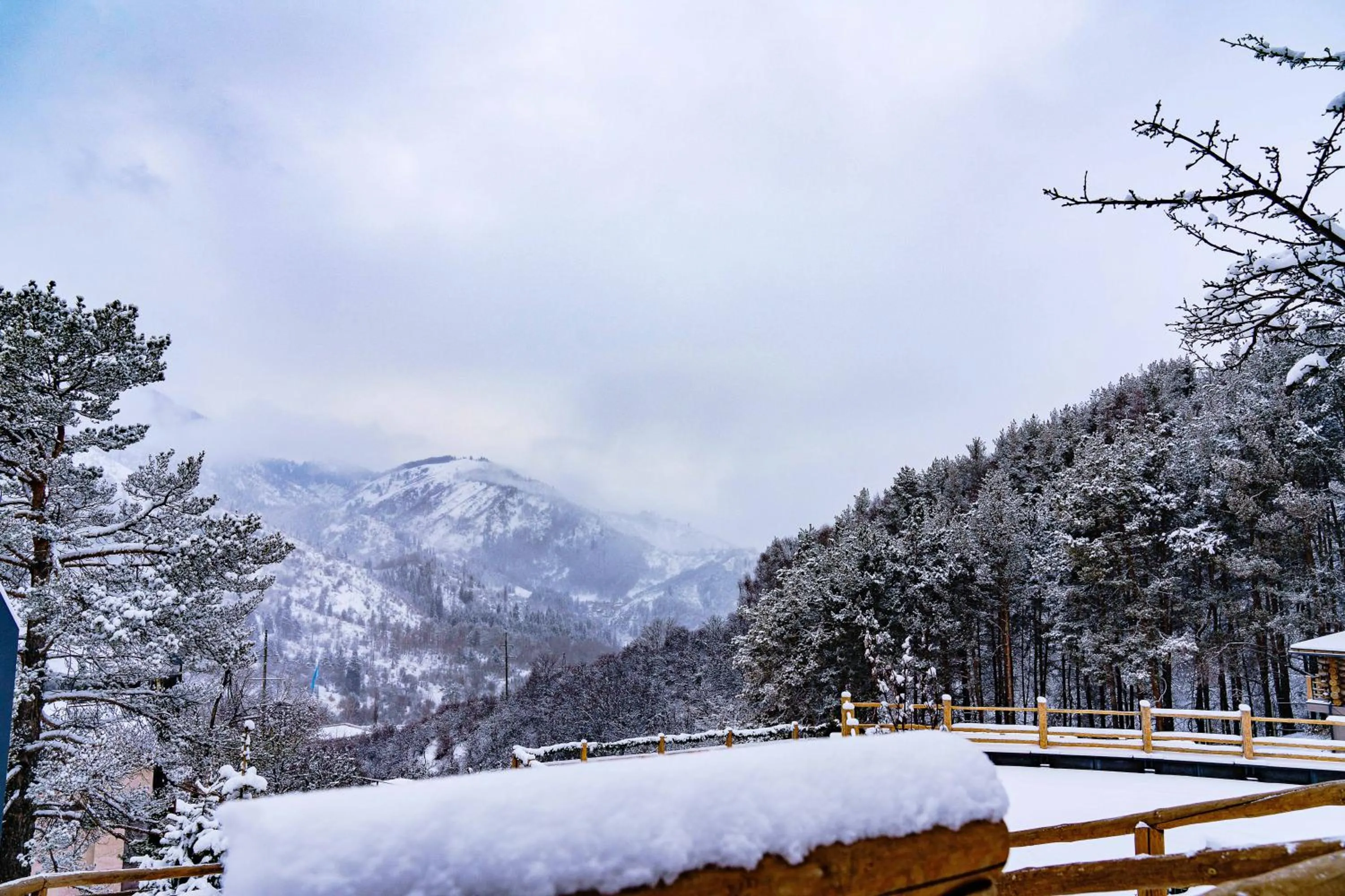 Winter in Qazaq Auyl Eco Hotel