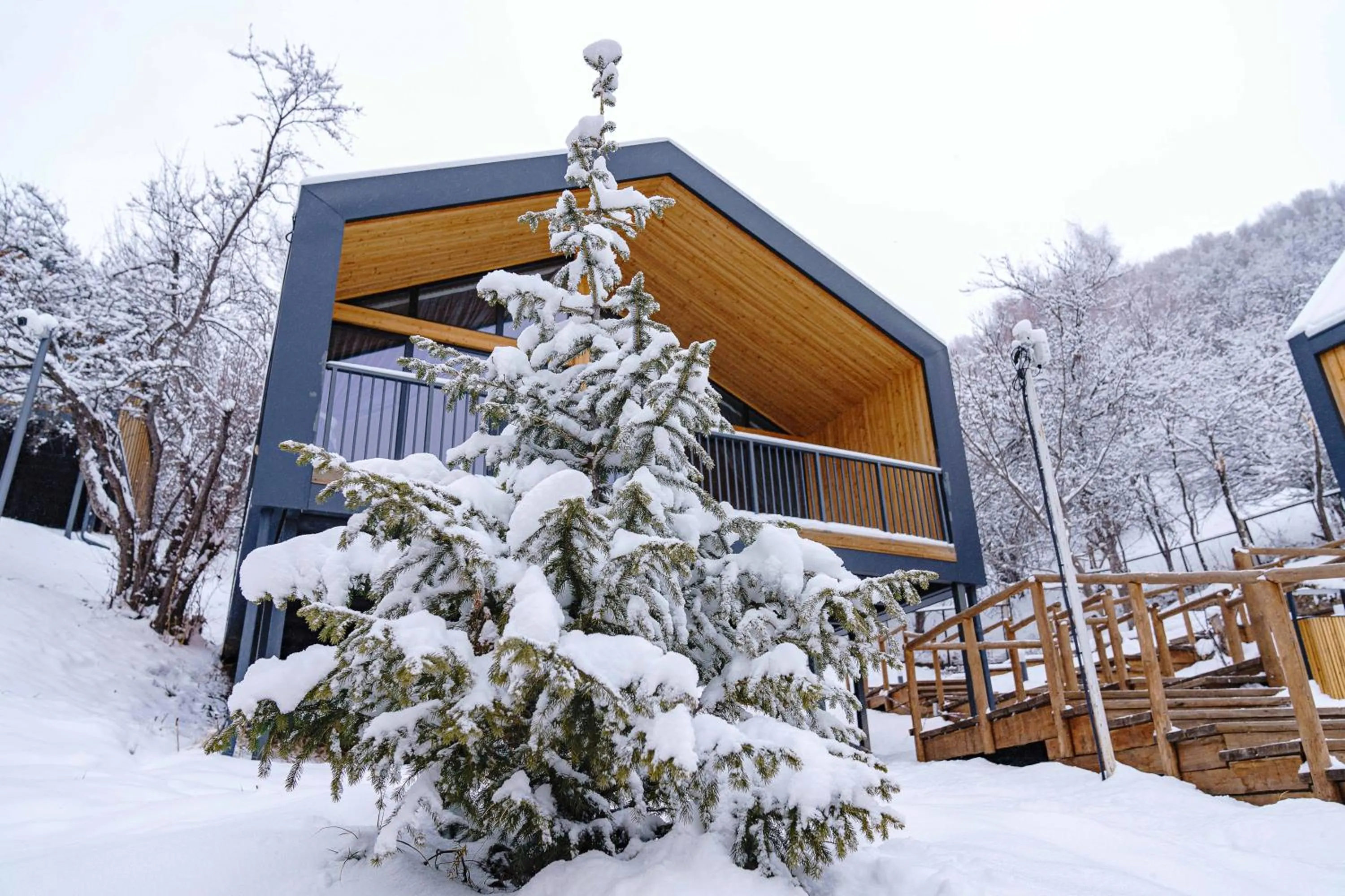 Winter in Qazaq Auyl Eco Hotel