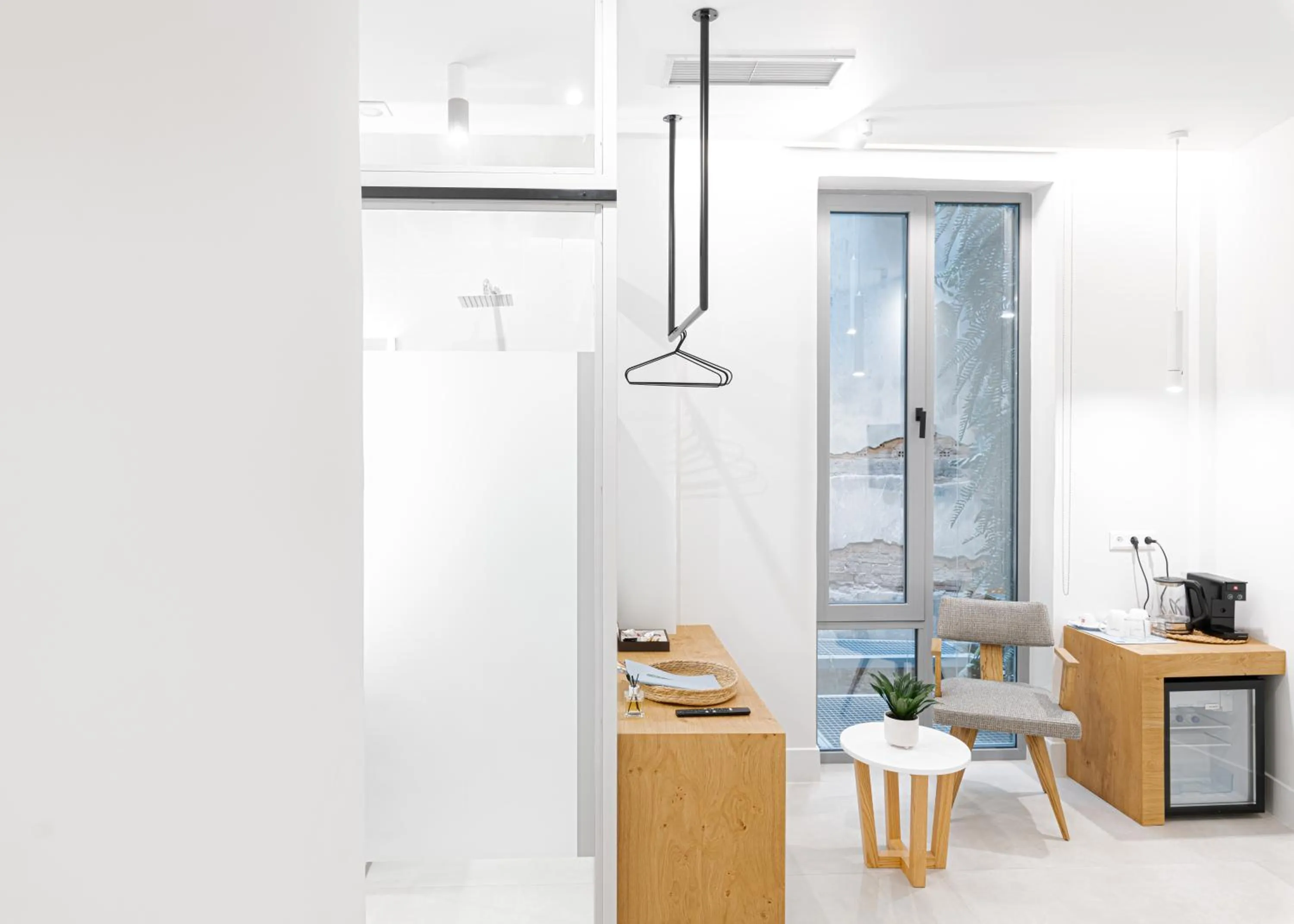 Seating area in Ciel Suites Athens