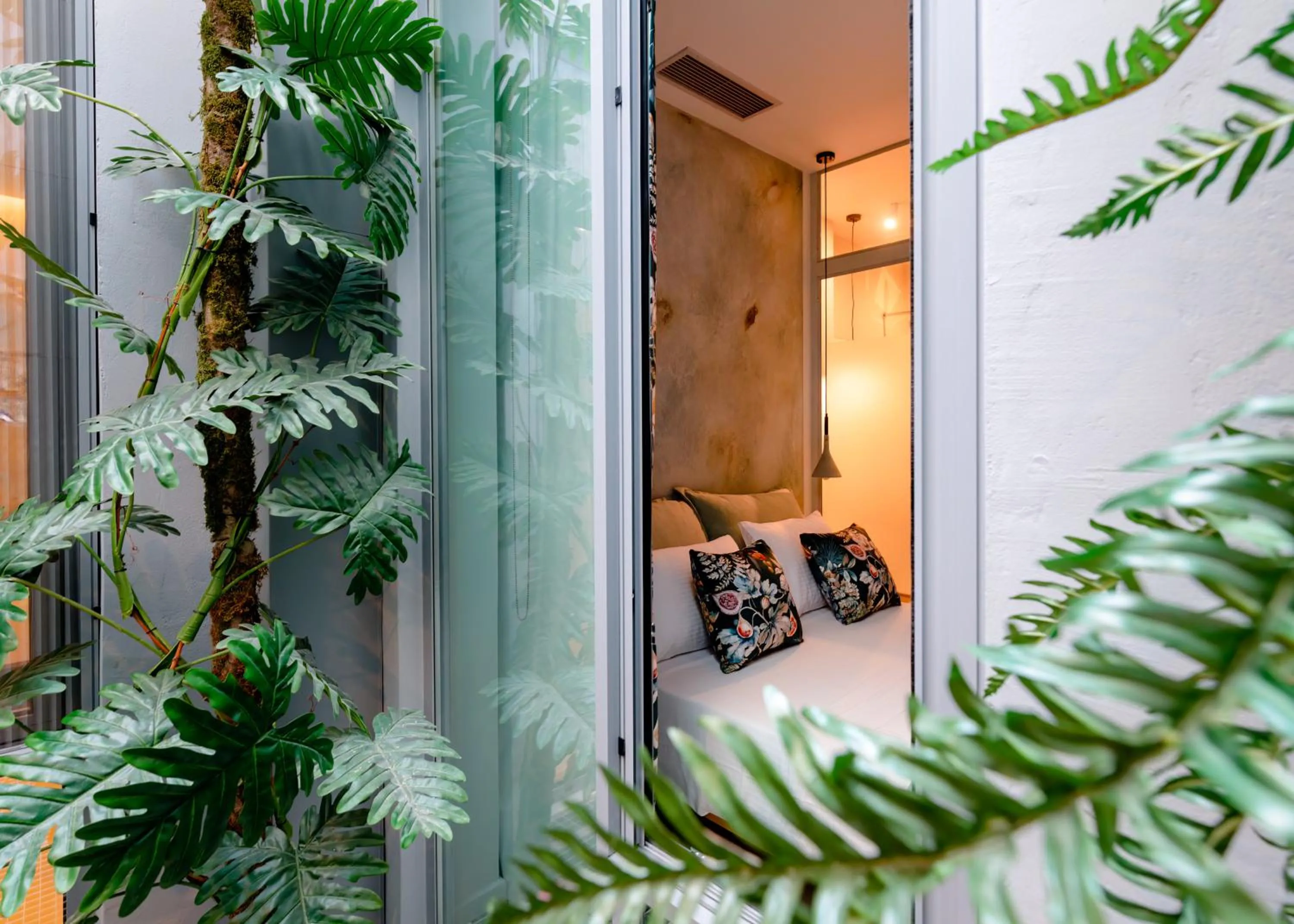 Garden view in Ciel Suites Athens