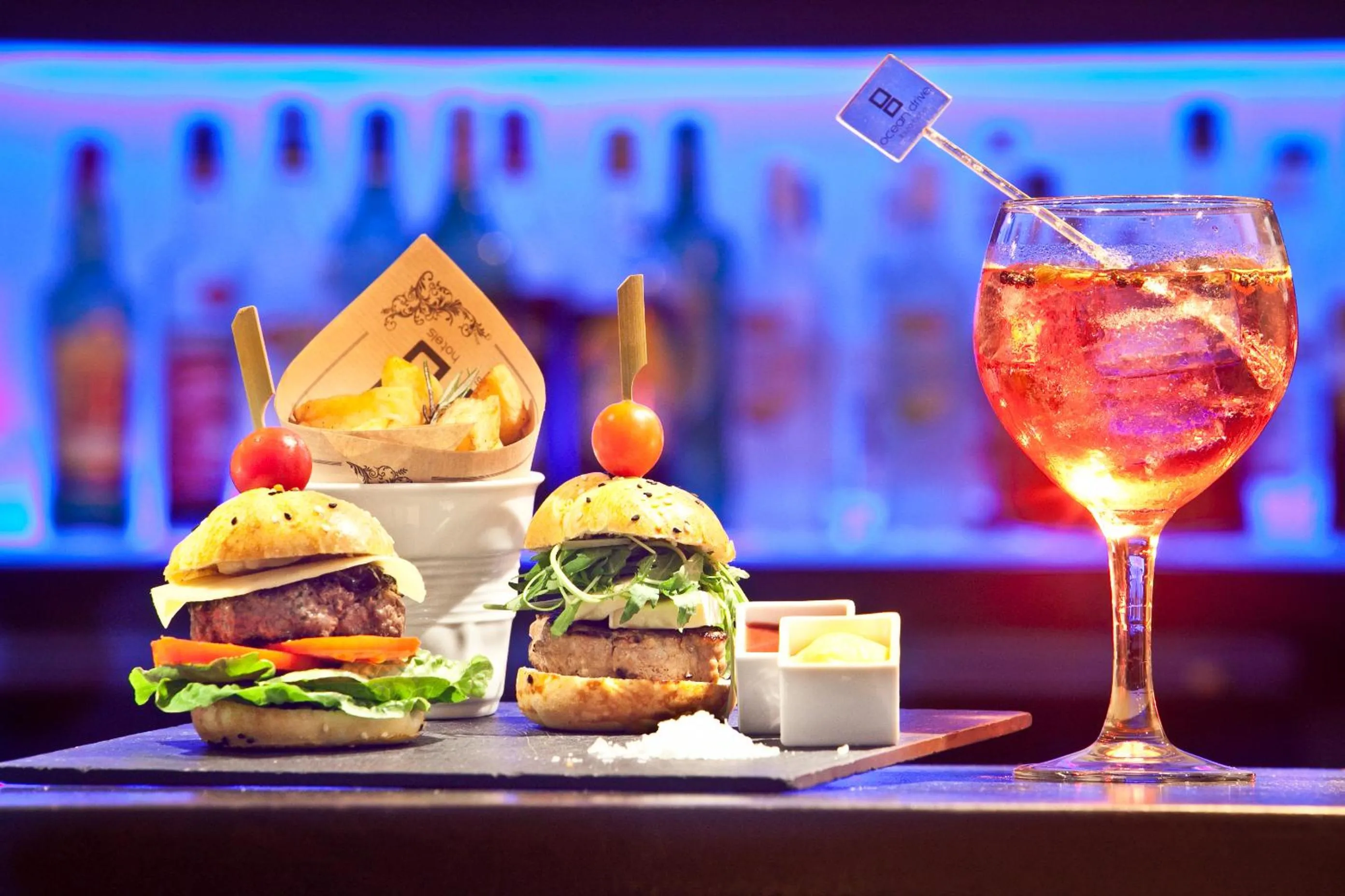 Food and drinks in Ocean Drive Ibiza