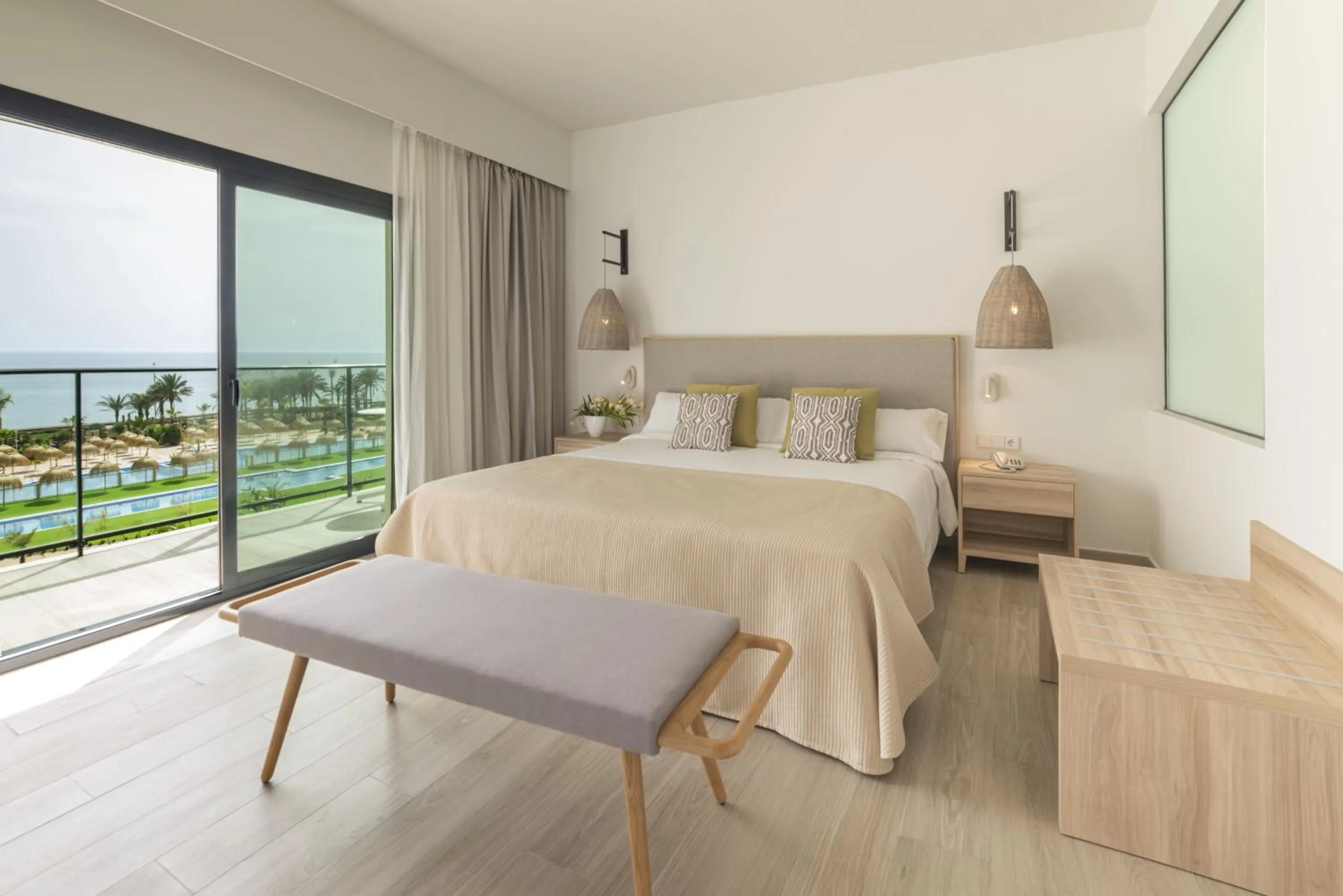 Bed in Cabogata Beach Hotel