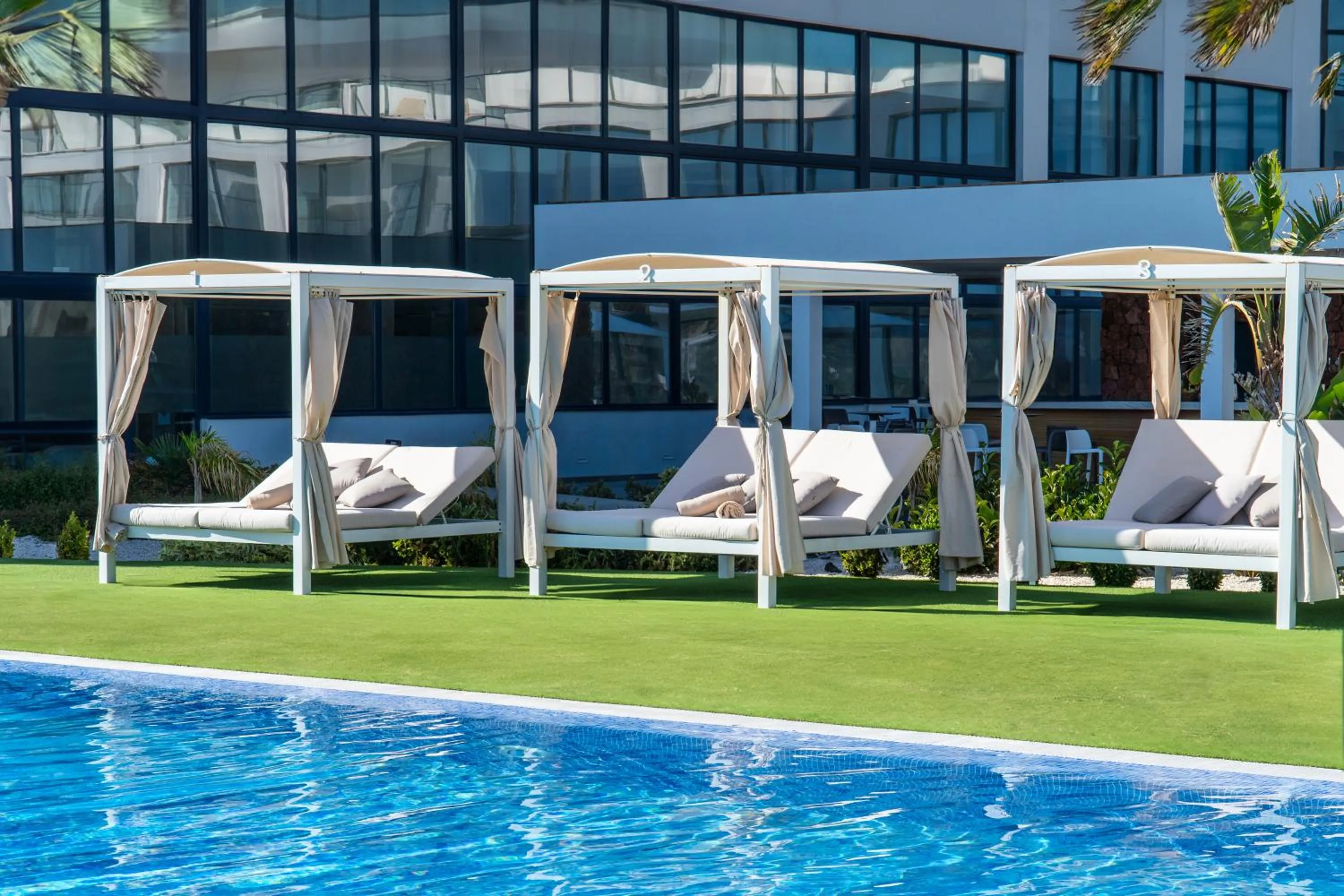 Pool view in Cabogata Beach Hotel