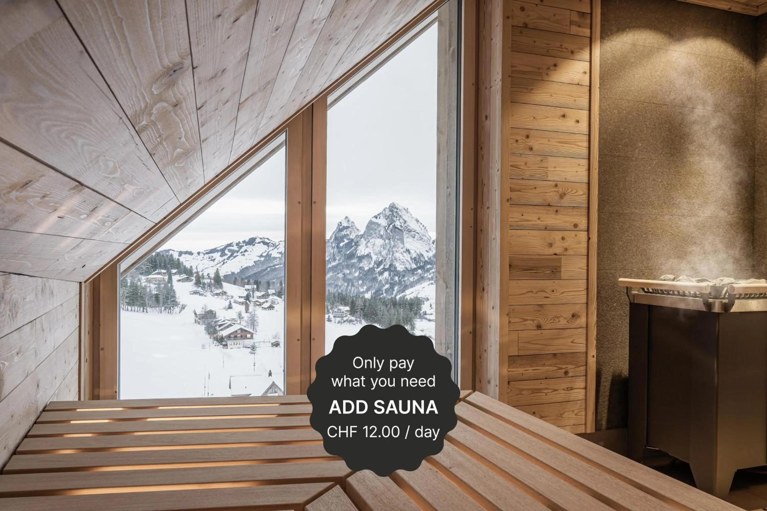 Sauna in Stoos Lodge