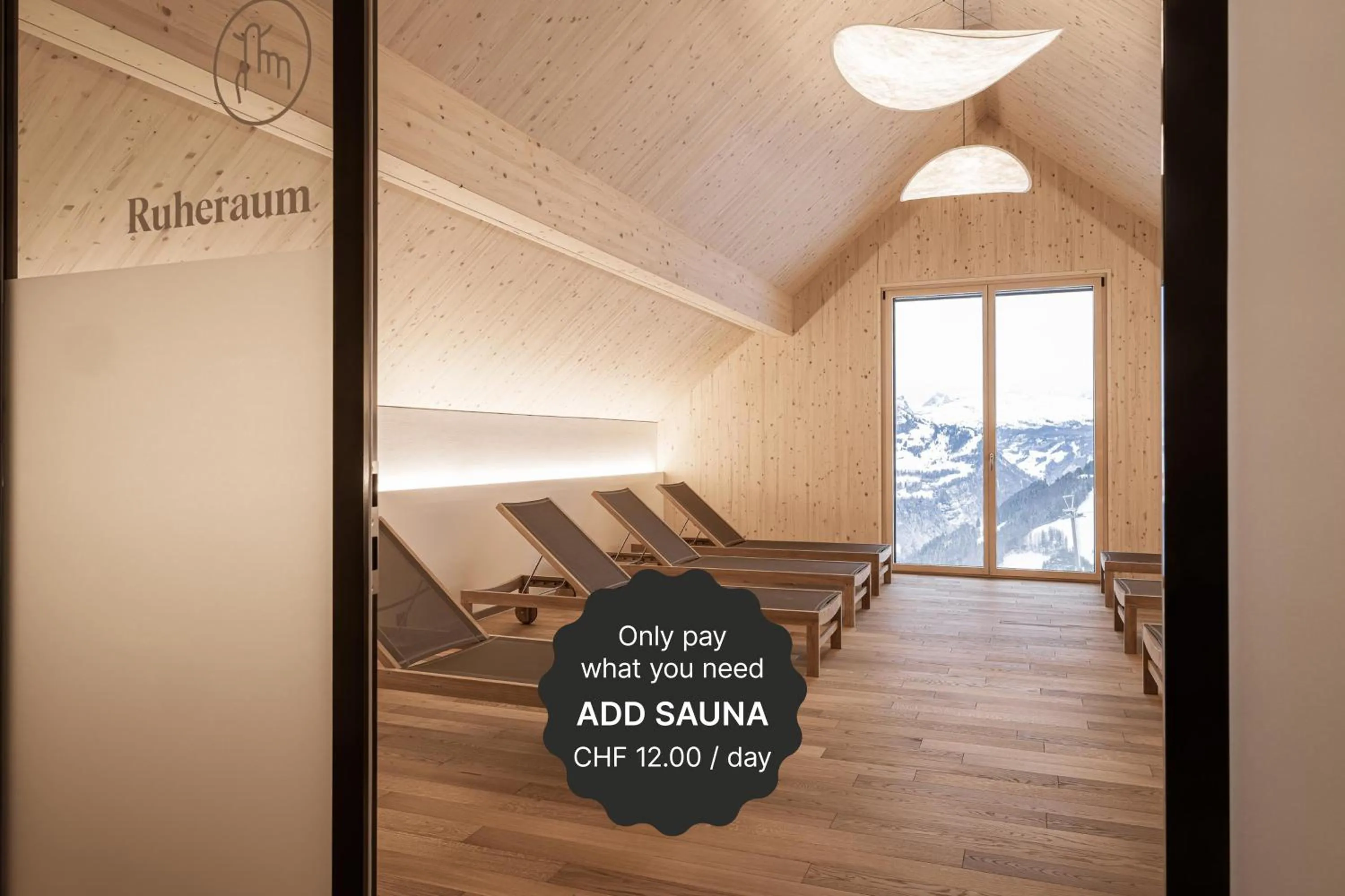 Sauna in Stoos Lodge
