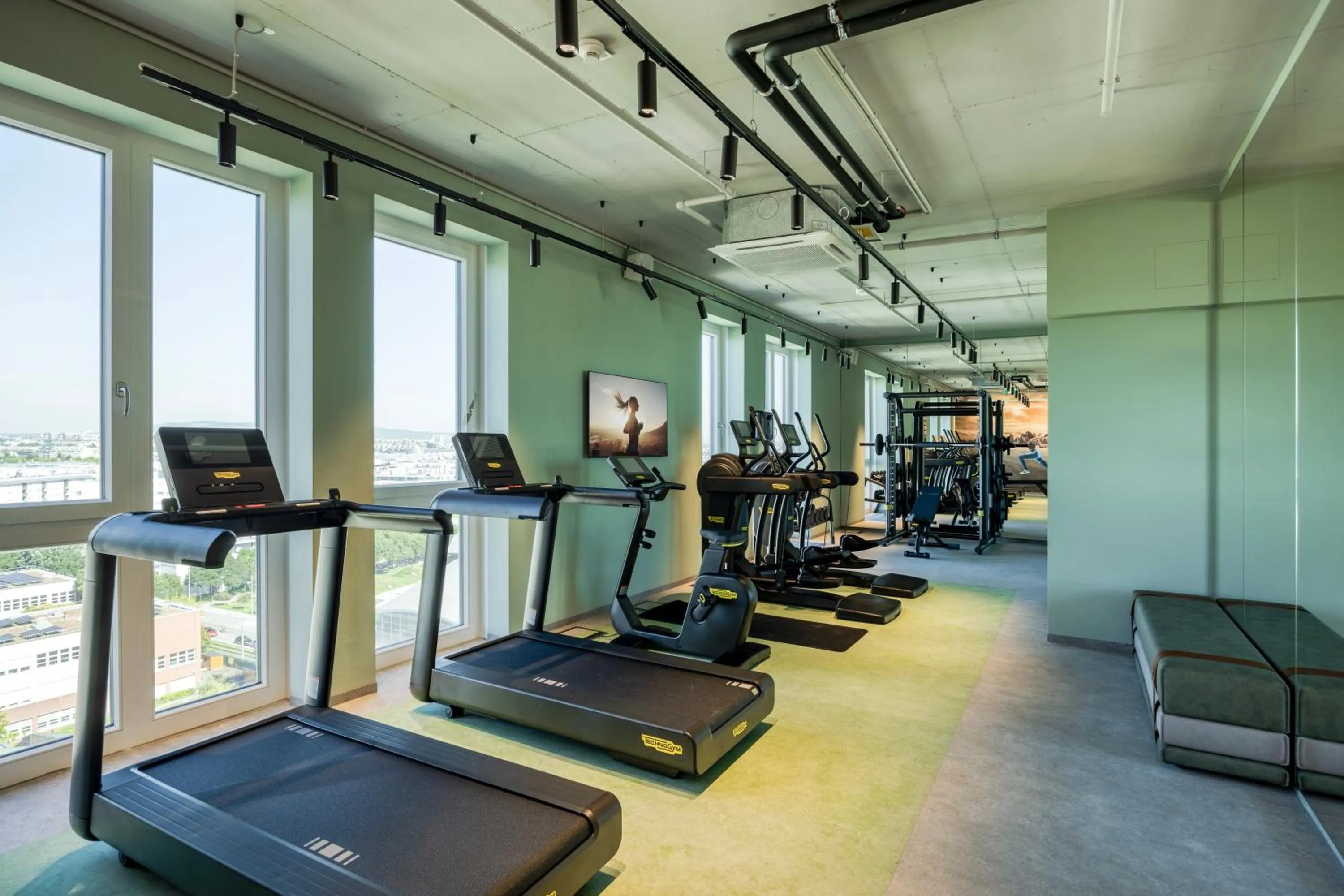 Fitness centre/facilities in Citadines Danube Vienna
