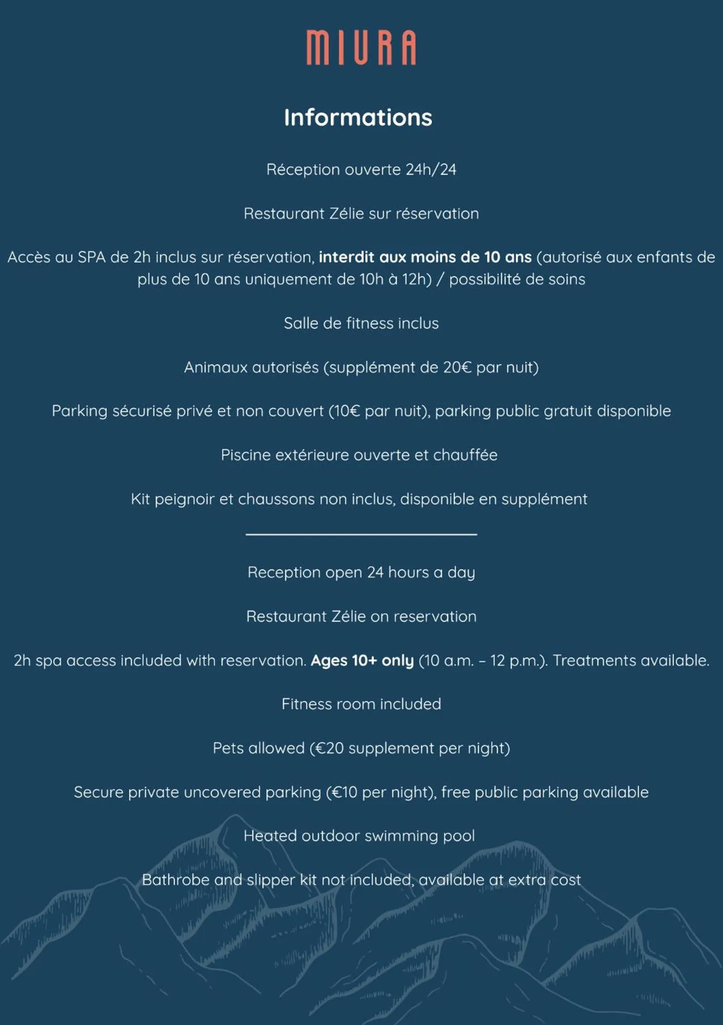 Text overlay in Miura