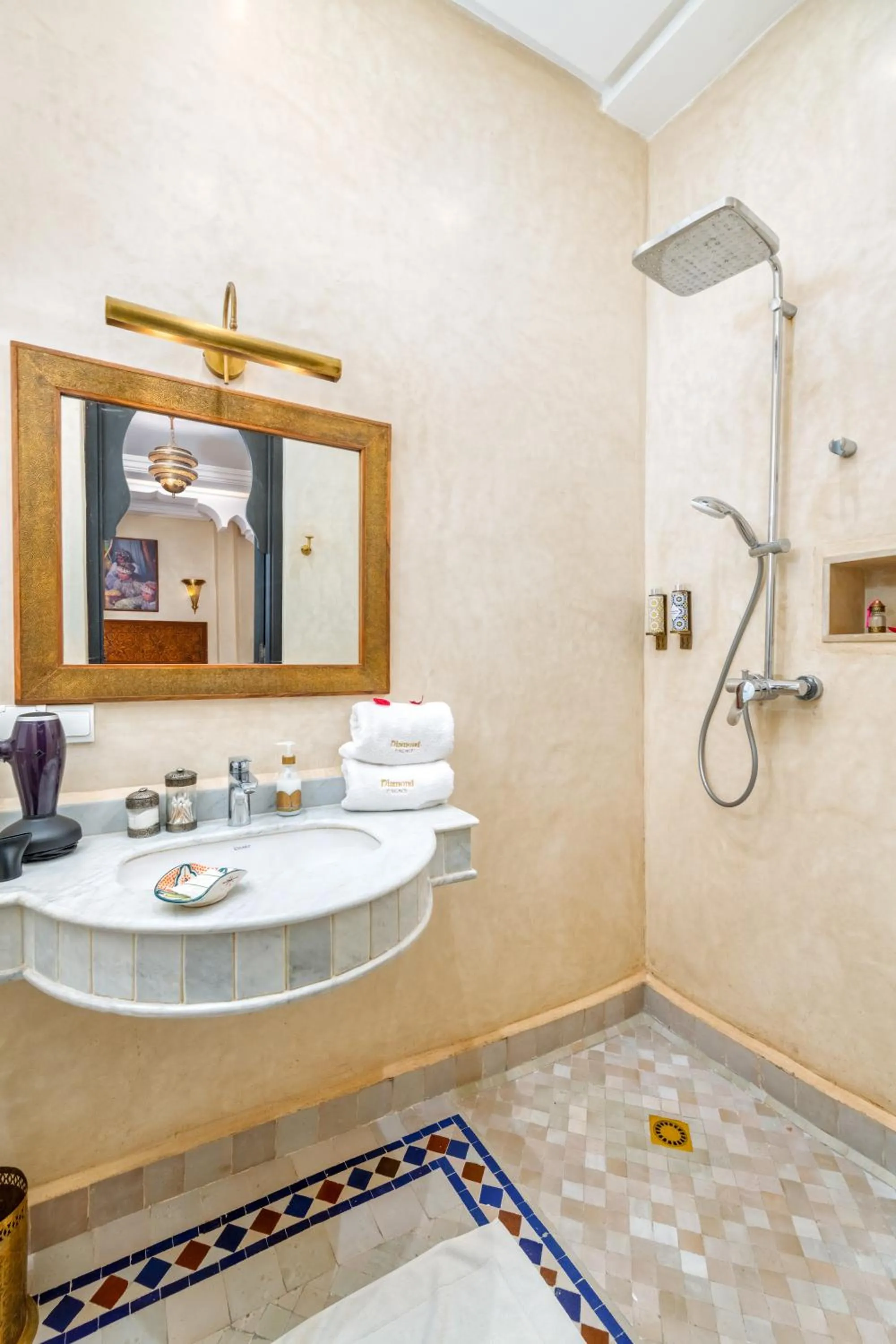 Shower in Riad Diamond Of Marrakech & Spa