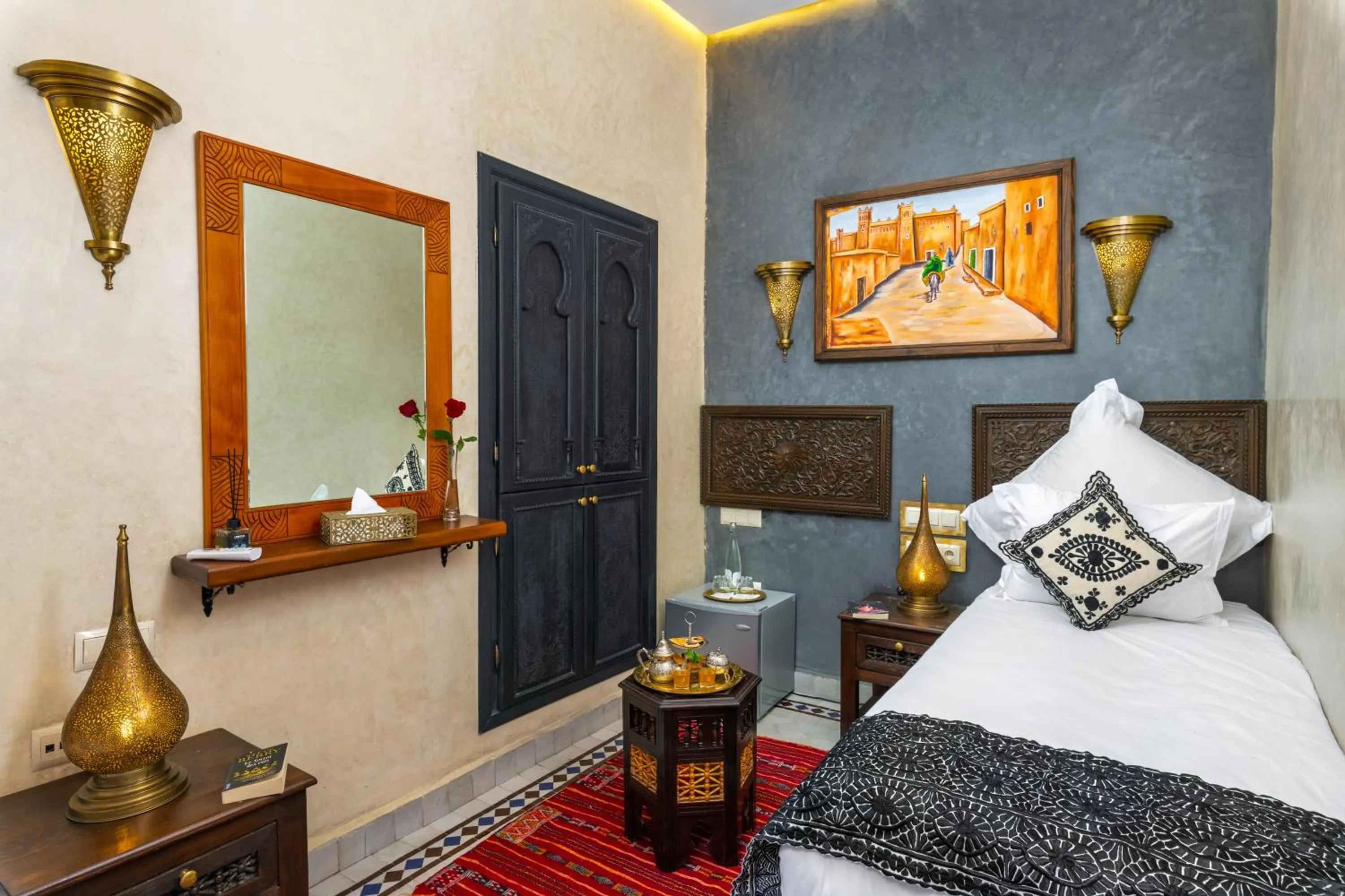 Bed in Riad Diamond Of Marrakech & Spa
