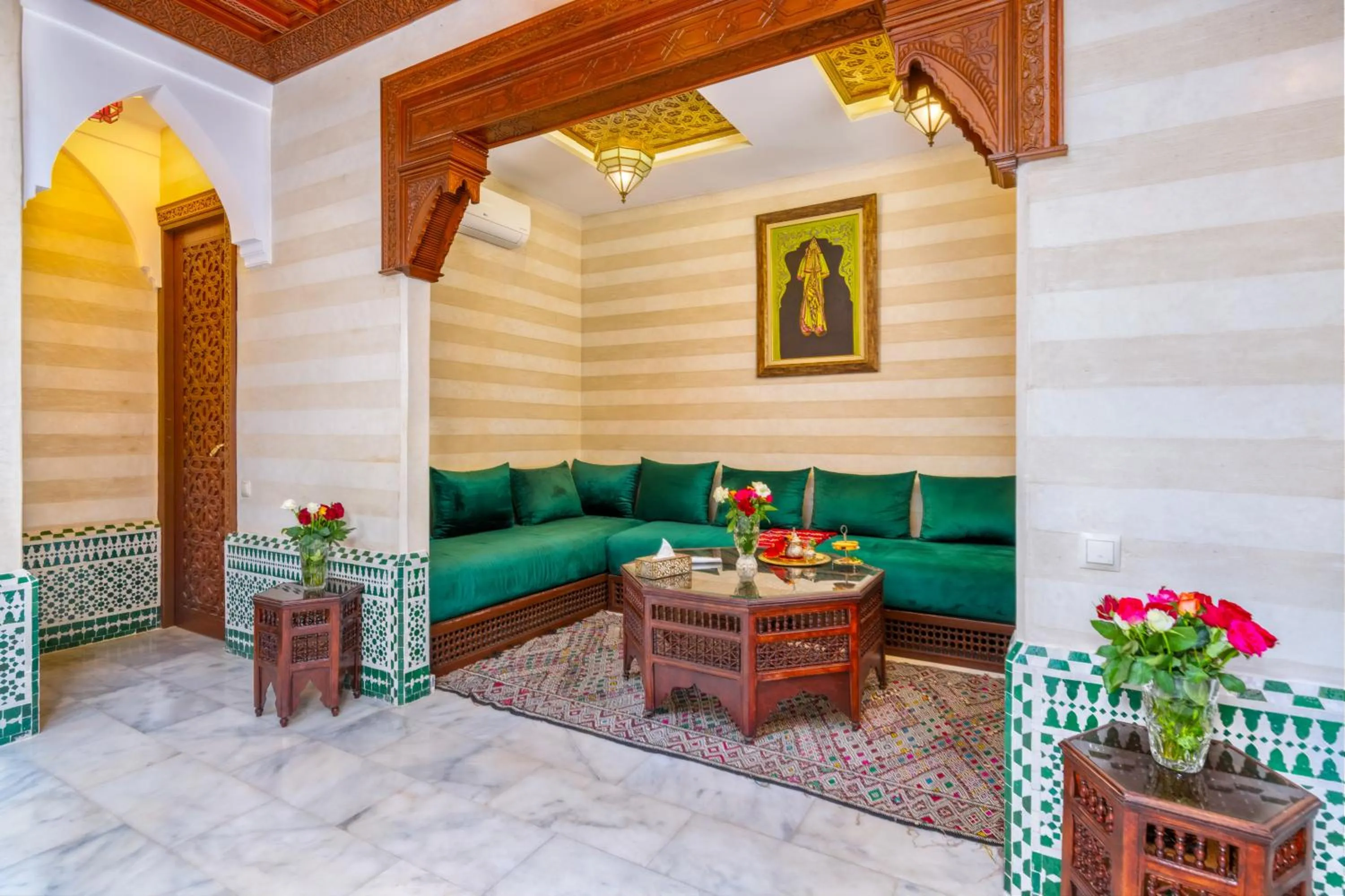 Seating area in Riad Diamond Of Marrakech & Spa