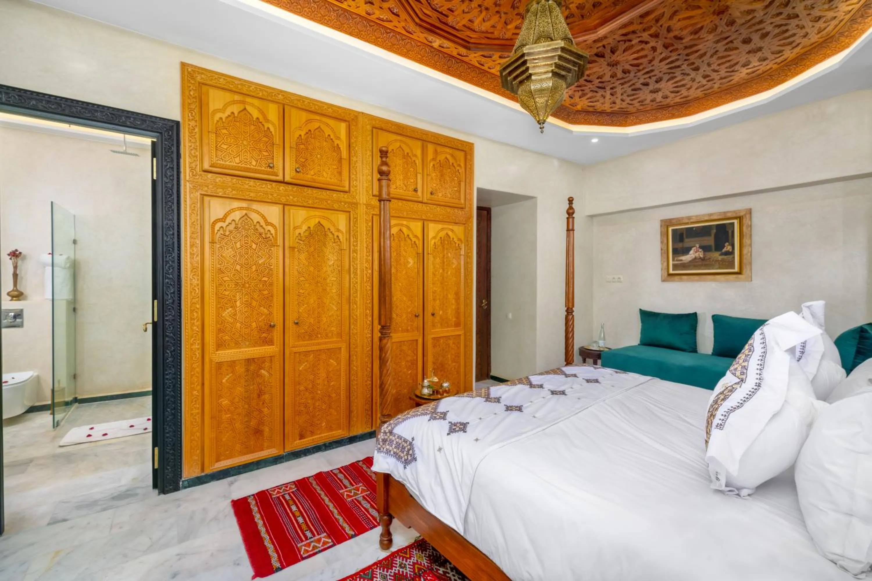 Bed in Riad Diamond Of Marrakech & Spa