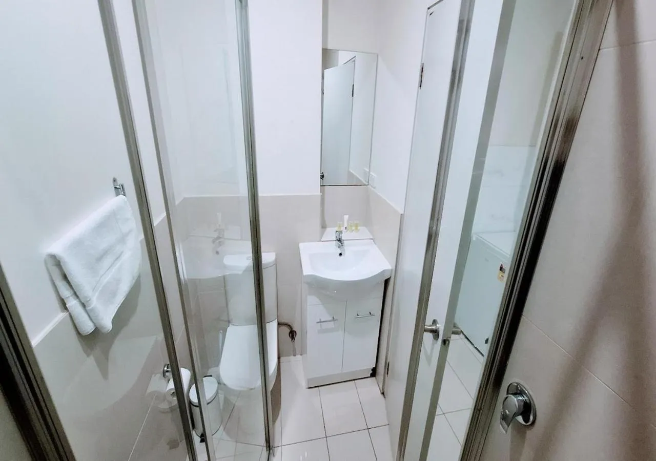 Shower in Exodus Dandenong Apartment Hotel