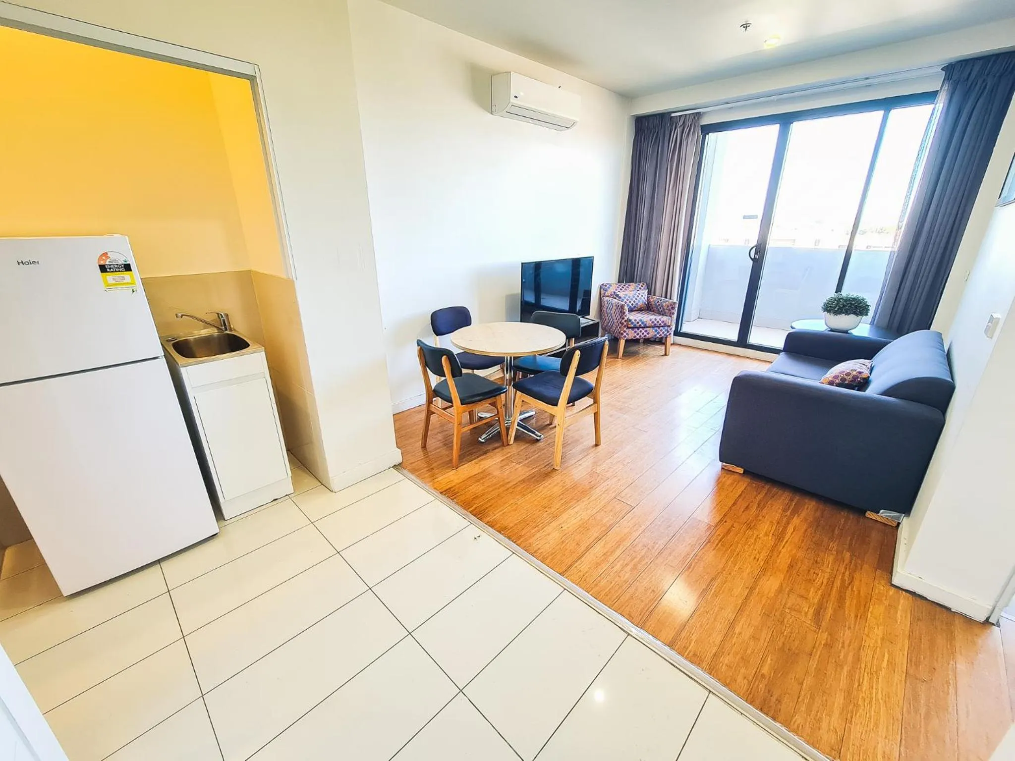 Living room in Exodus Dandenong Apartment Hotel
