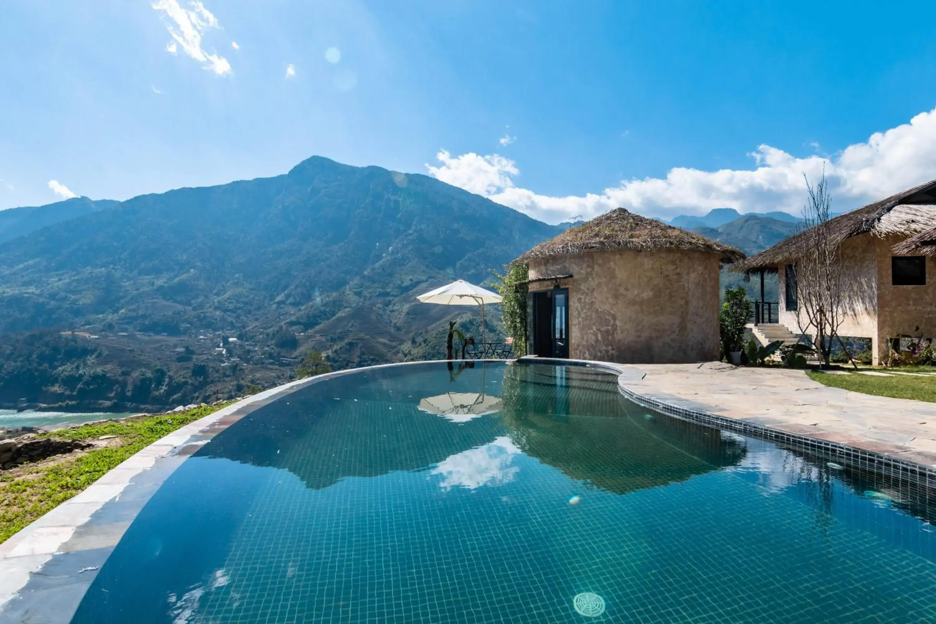 Double Room with Pool View - single occupancy in Sapa Farmstay Double Room with Pool View - single occupancy in Sapa Farmstay