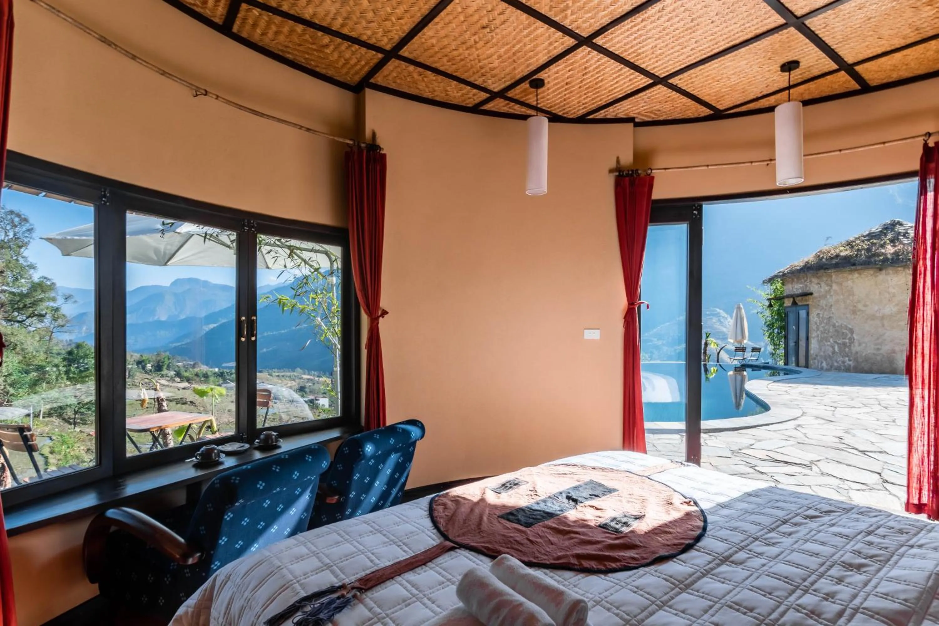 Bed in Sapa Farmstay