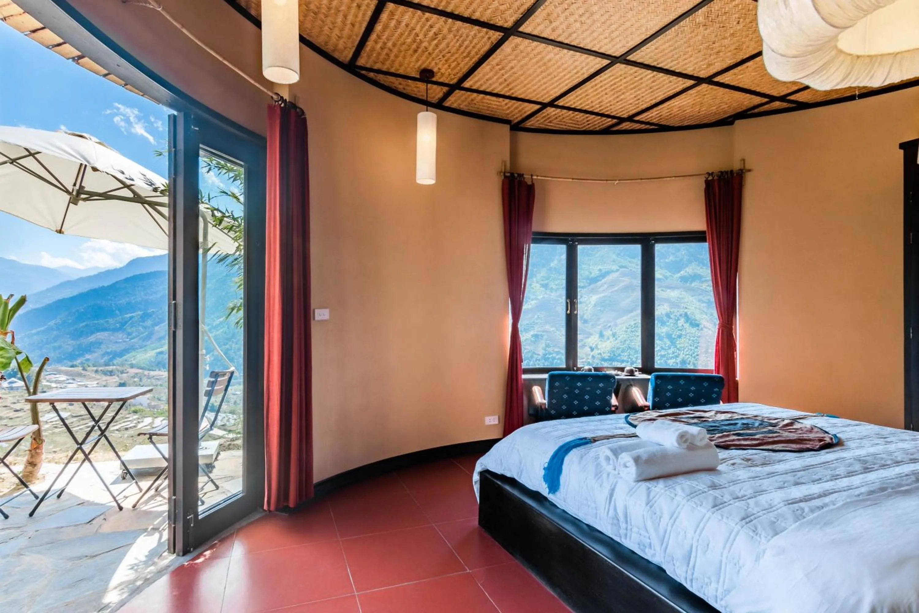 Bed in Sapa Farmstay