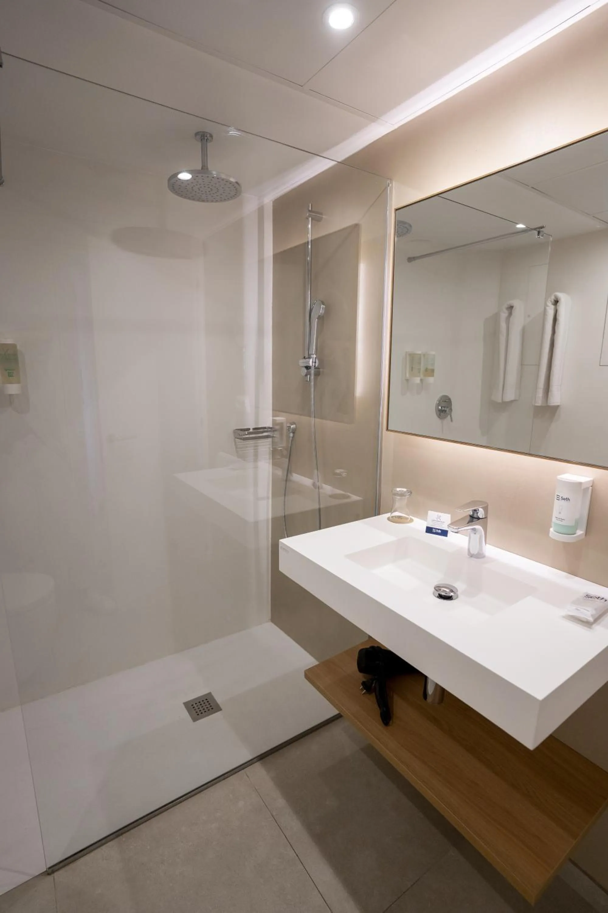 Shower in Hotel Agamenón