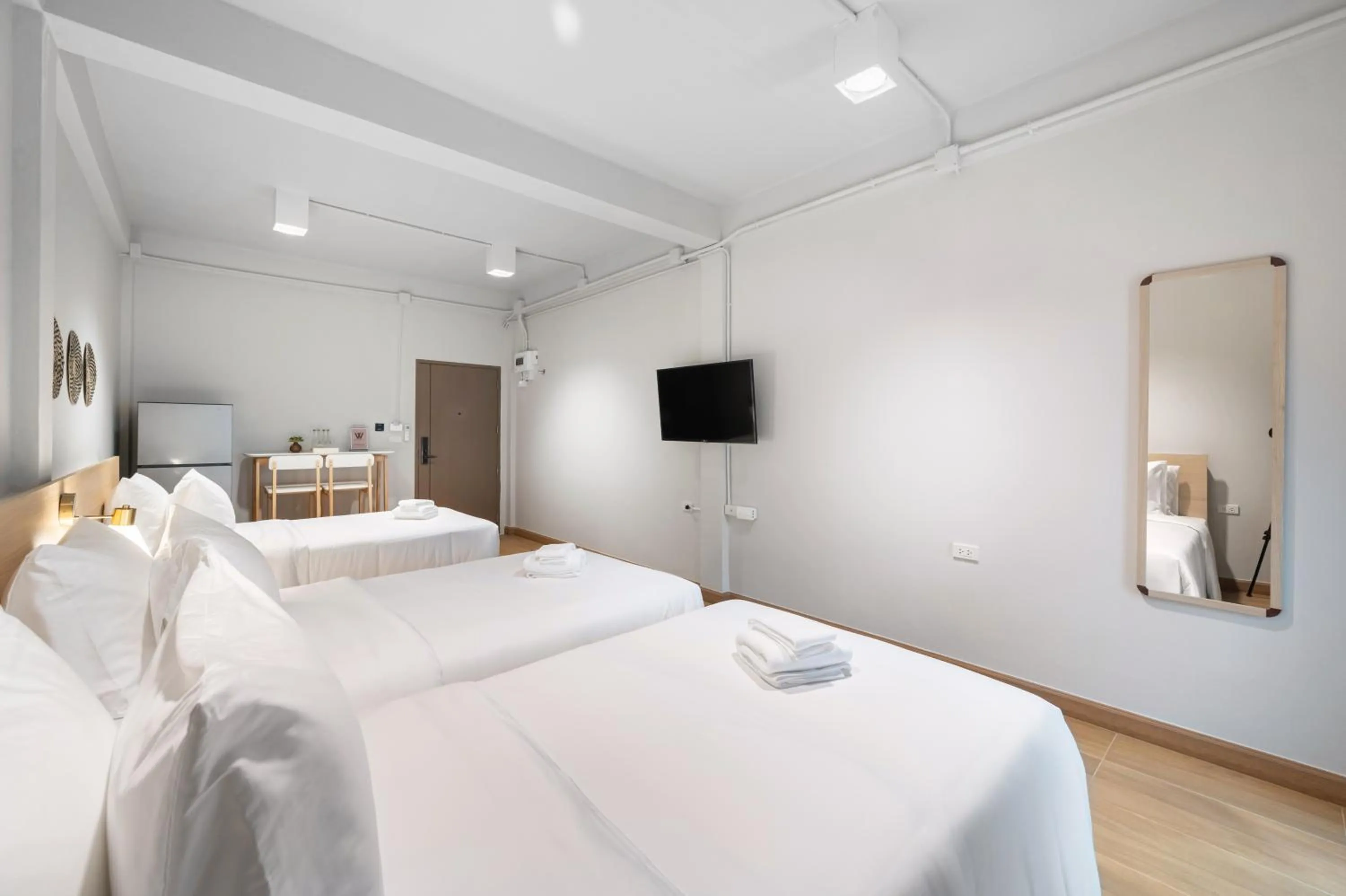 TV and multimedia, Bed in Hotel Wizpark Ratchada