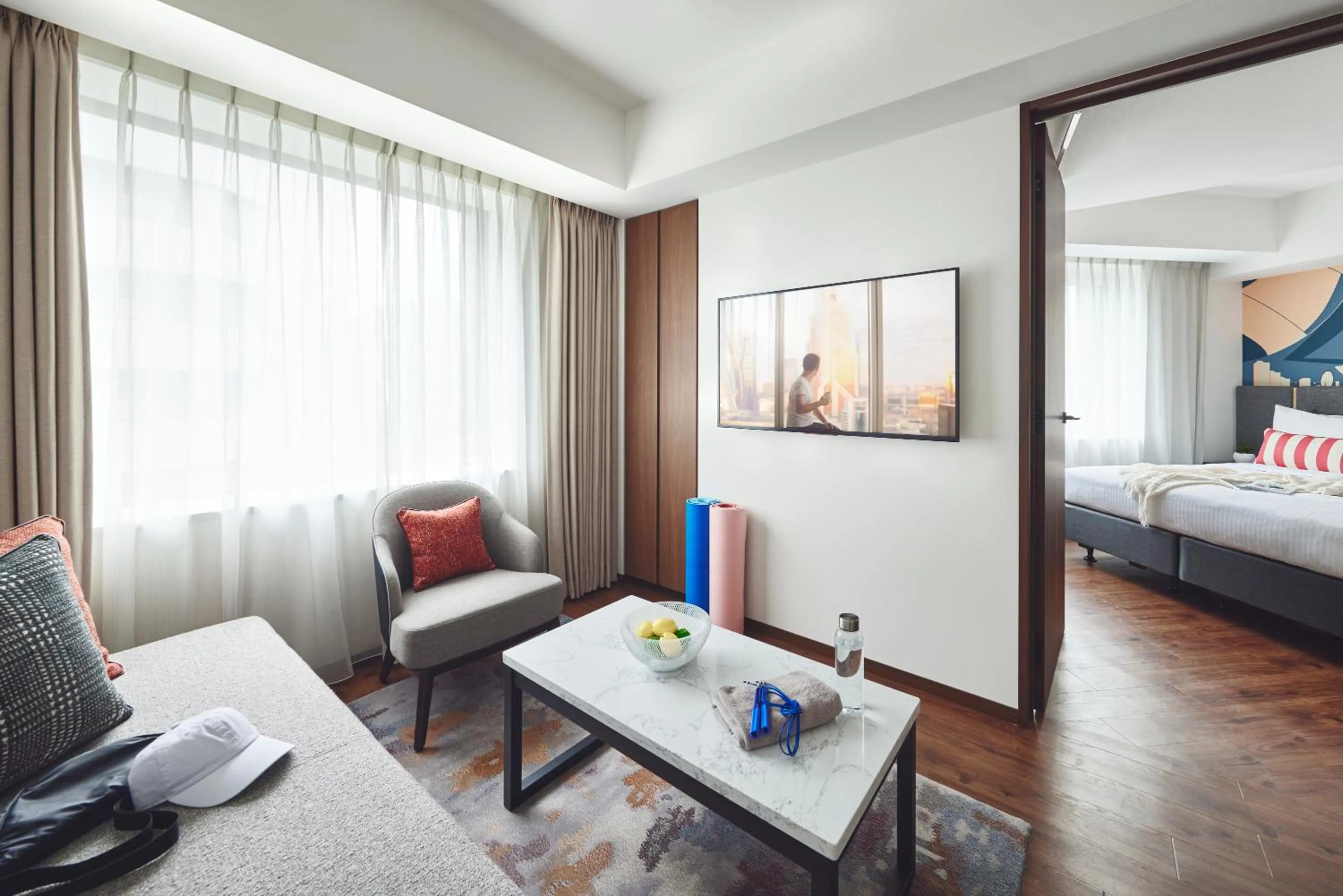 Photo of the whole room, Bed in Citadines Harbour Front Yokohama