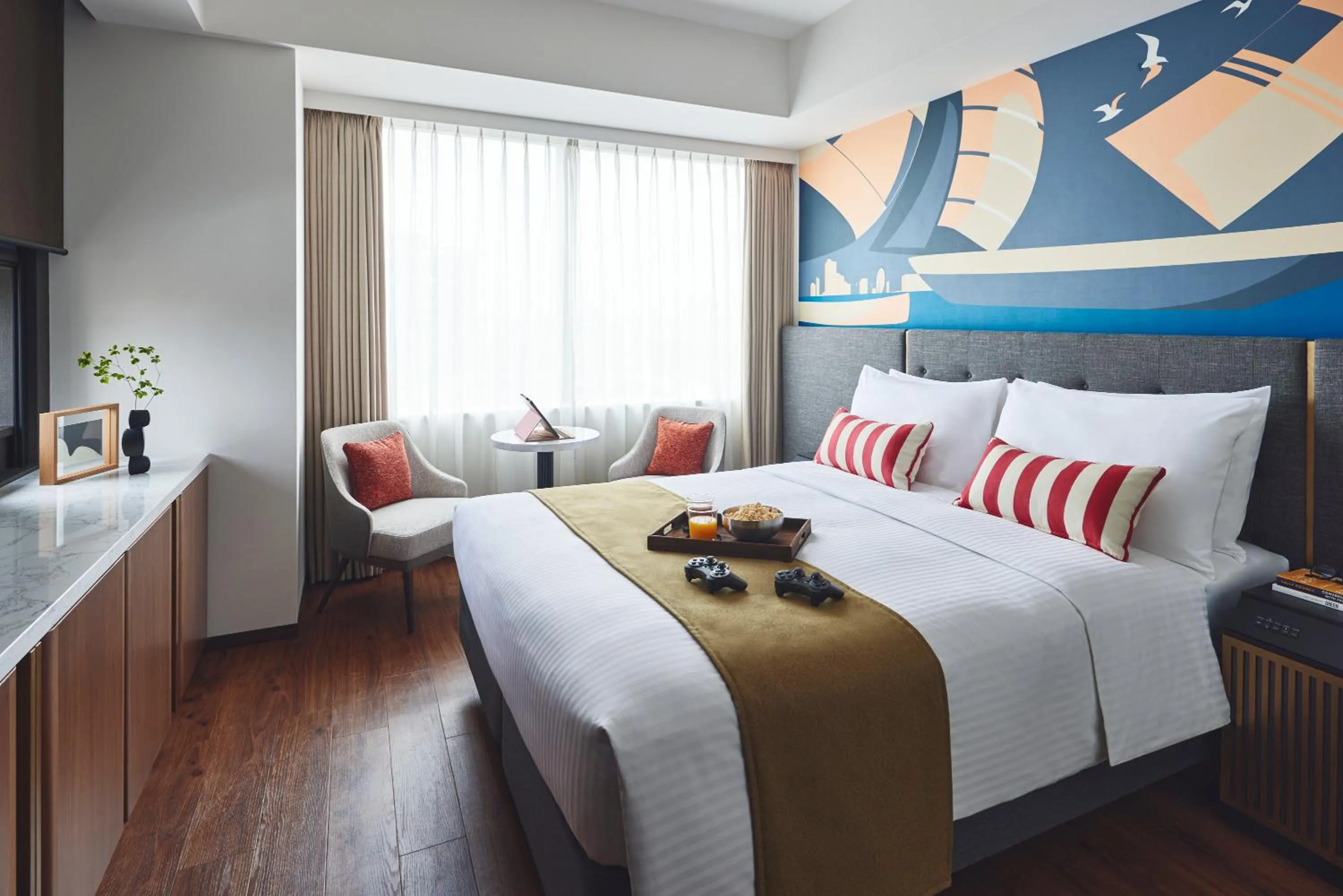 Bedroom, Bed in Citadines Harbour Front Yokohama