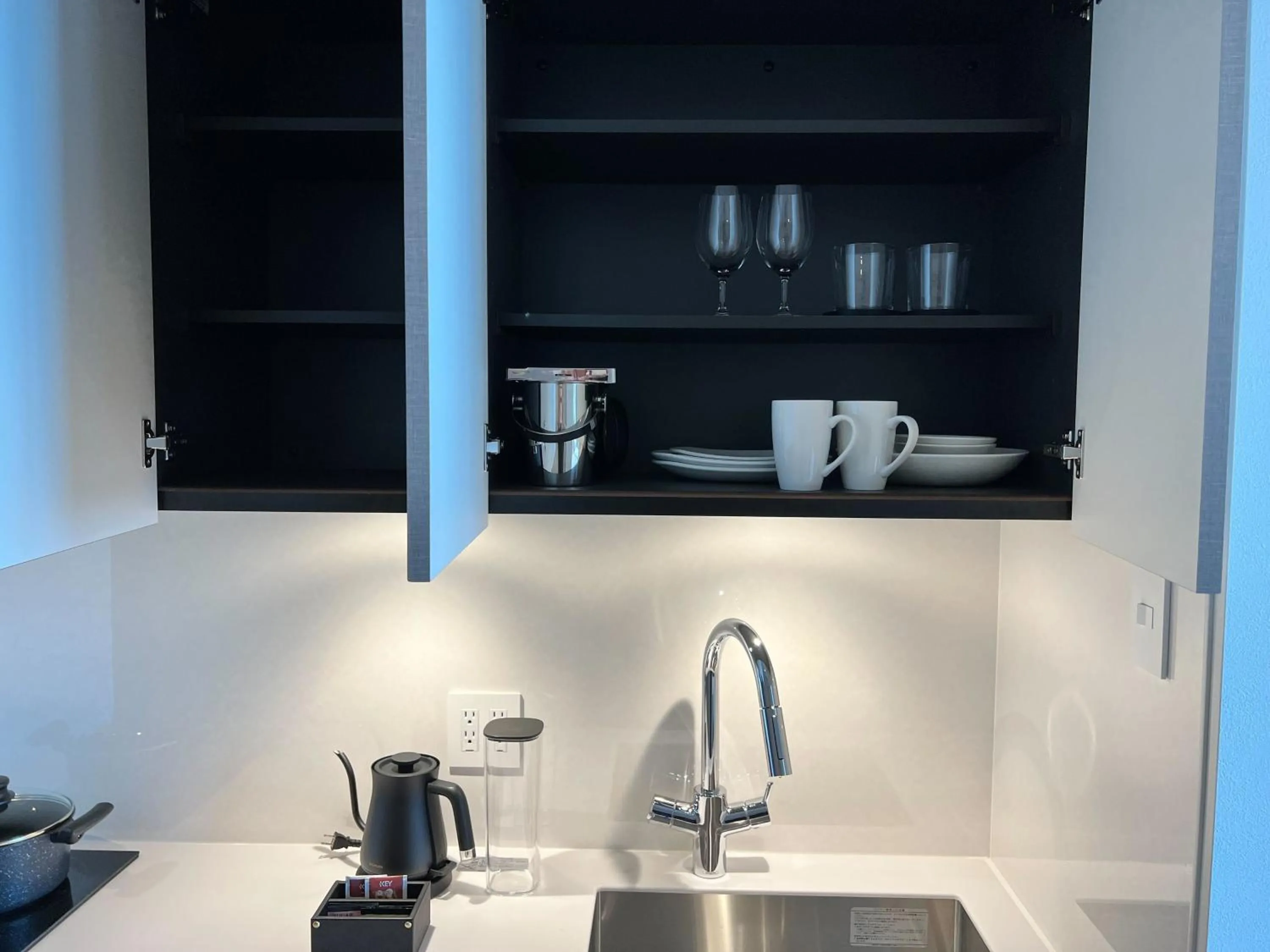 Kitchen or kitchenette in Citadines Harbour Front Yokohama
