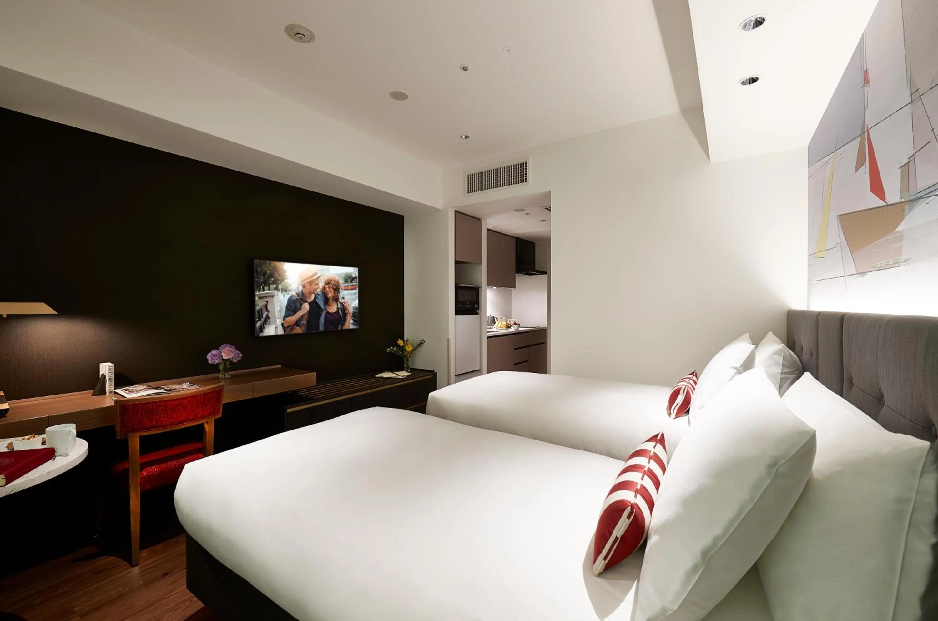 Photo of the whole room, Bed in Citadines Harbour Front Yokohama