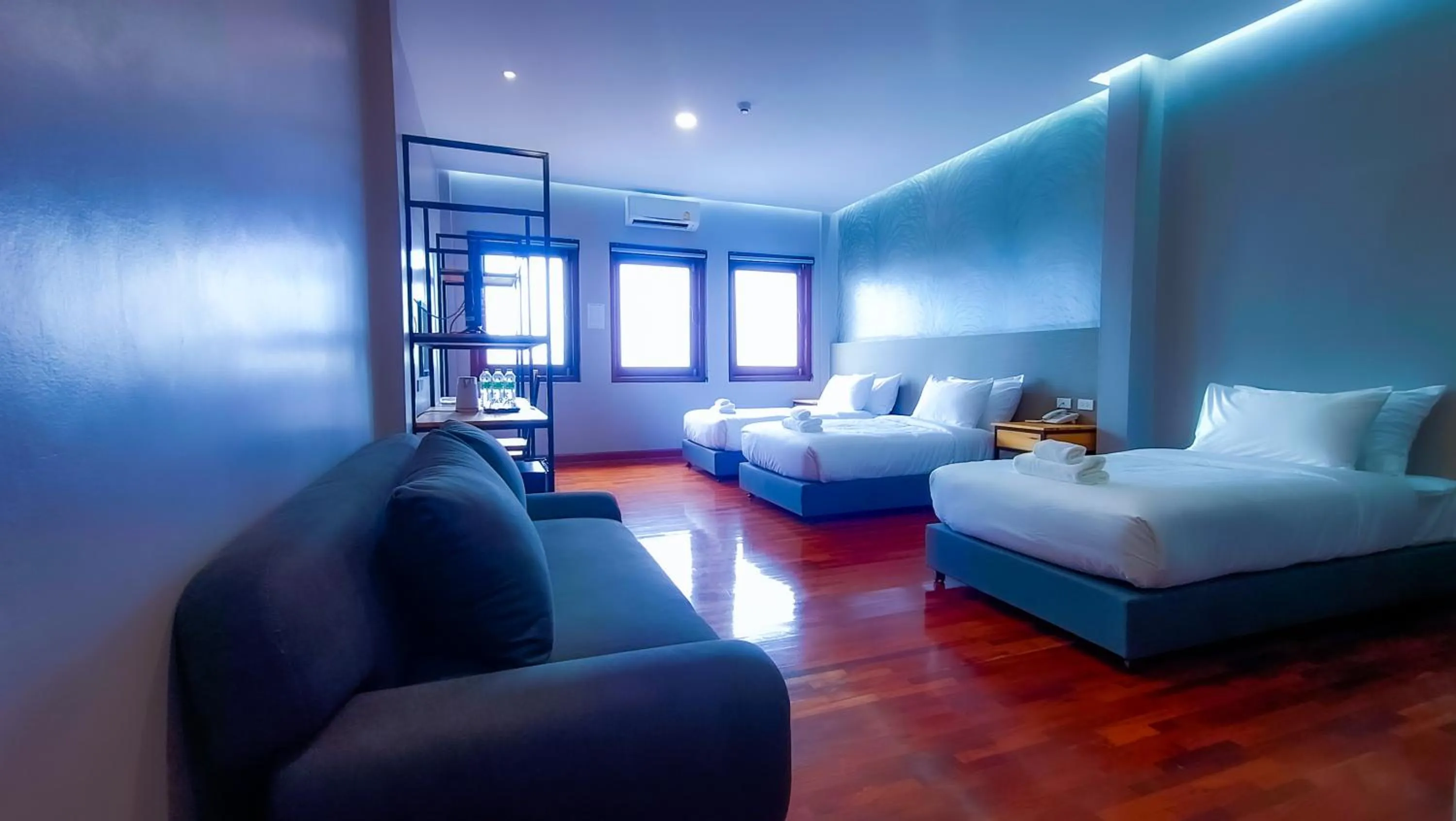 View (from property/room), Bed in The Riva Vientiane Hotel