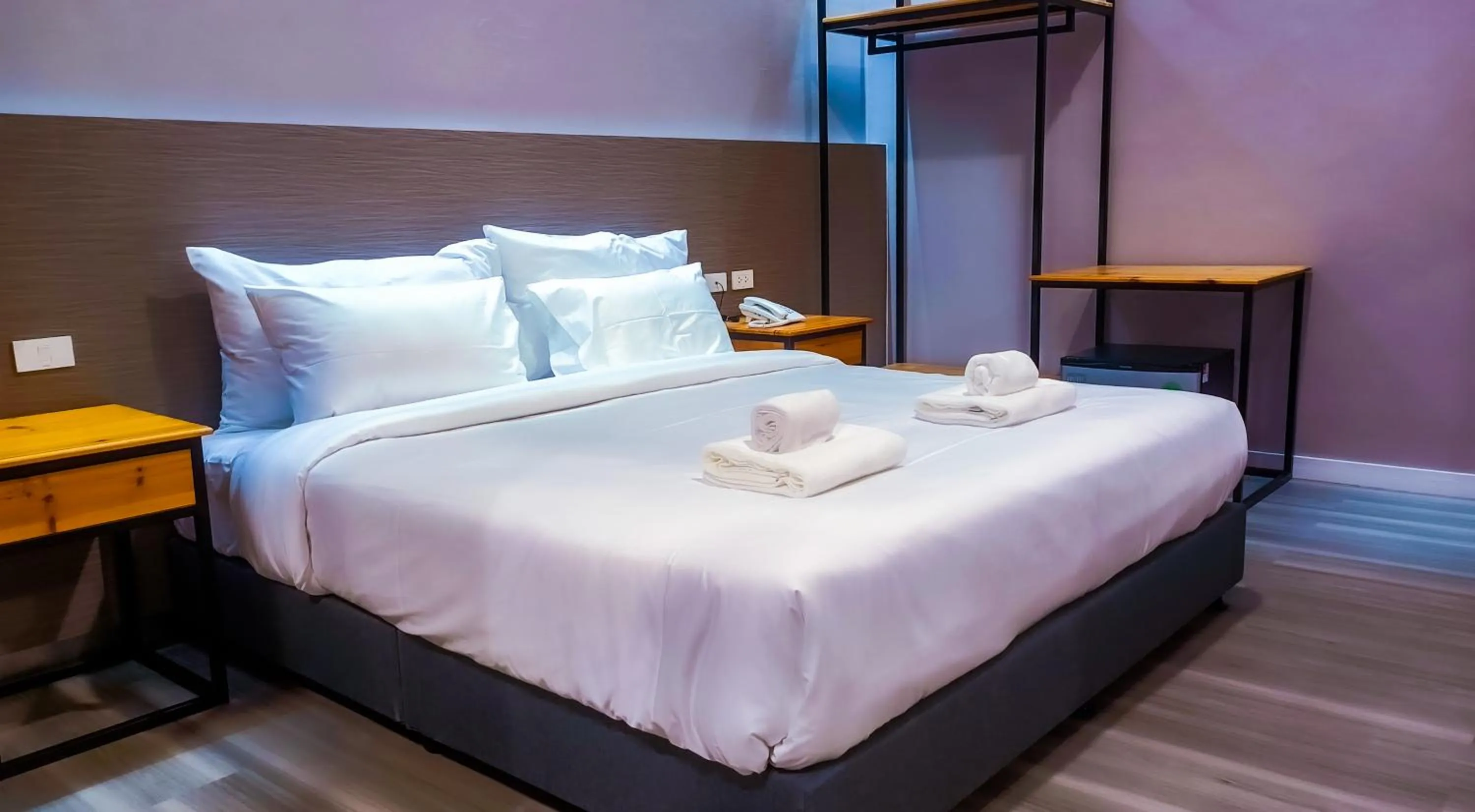 Bed in The Riva Vientiane Hotel