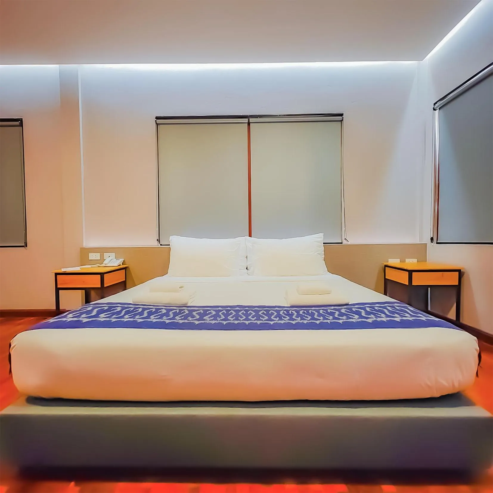 Bed in The Riva Vientiane Hotel