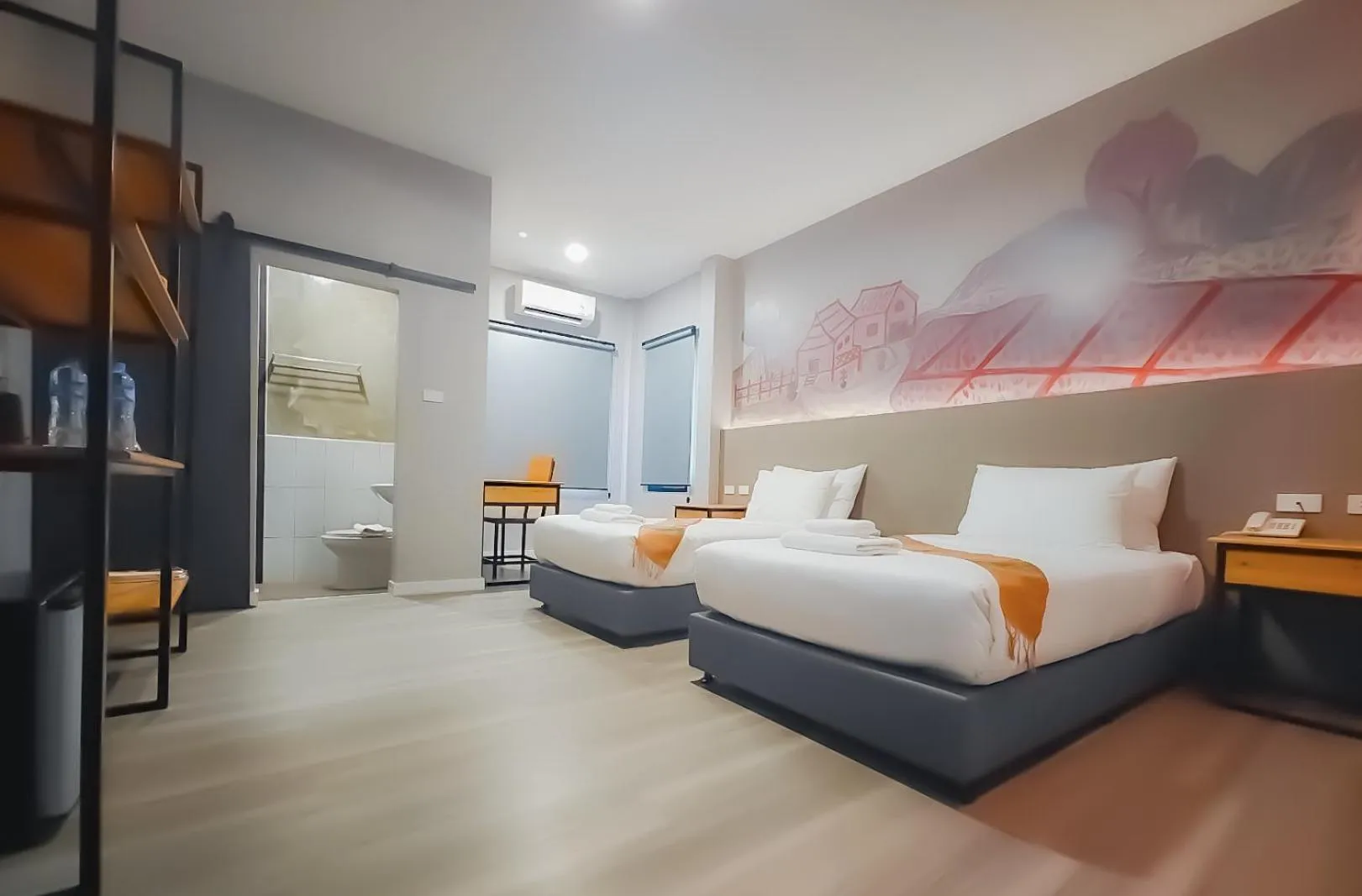 Bed in The Riva Vientiane Hotel